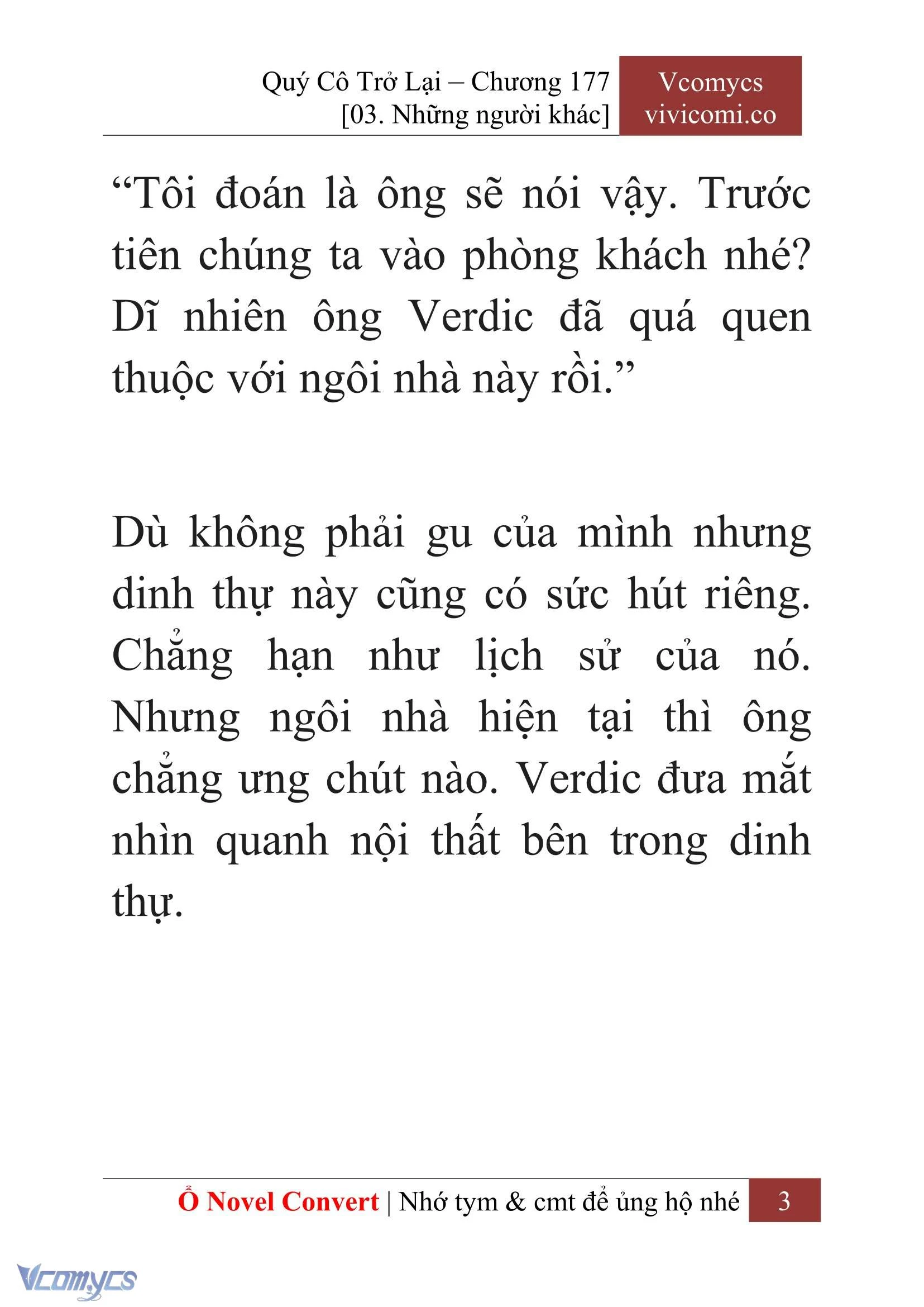 [Novel] Quý Cô Trở Lại Chapter  177 - 5