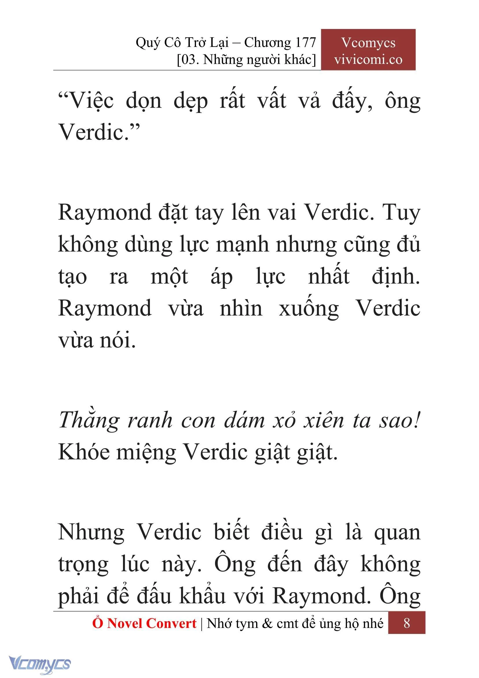 [Novel] Quý Cô Trở Lại Chapter  177 - 10