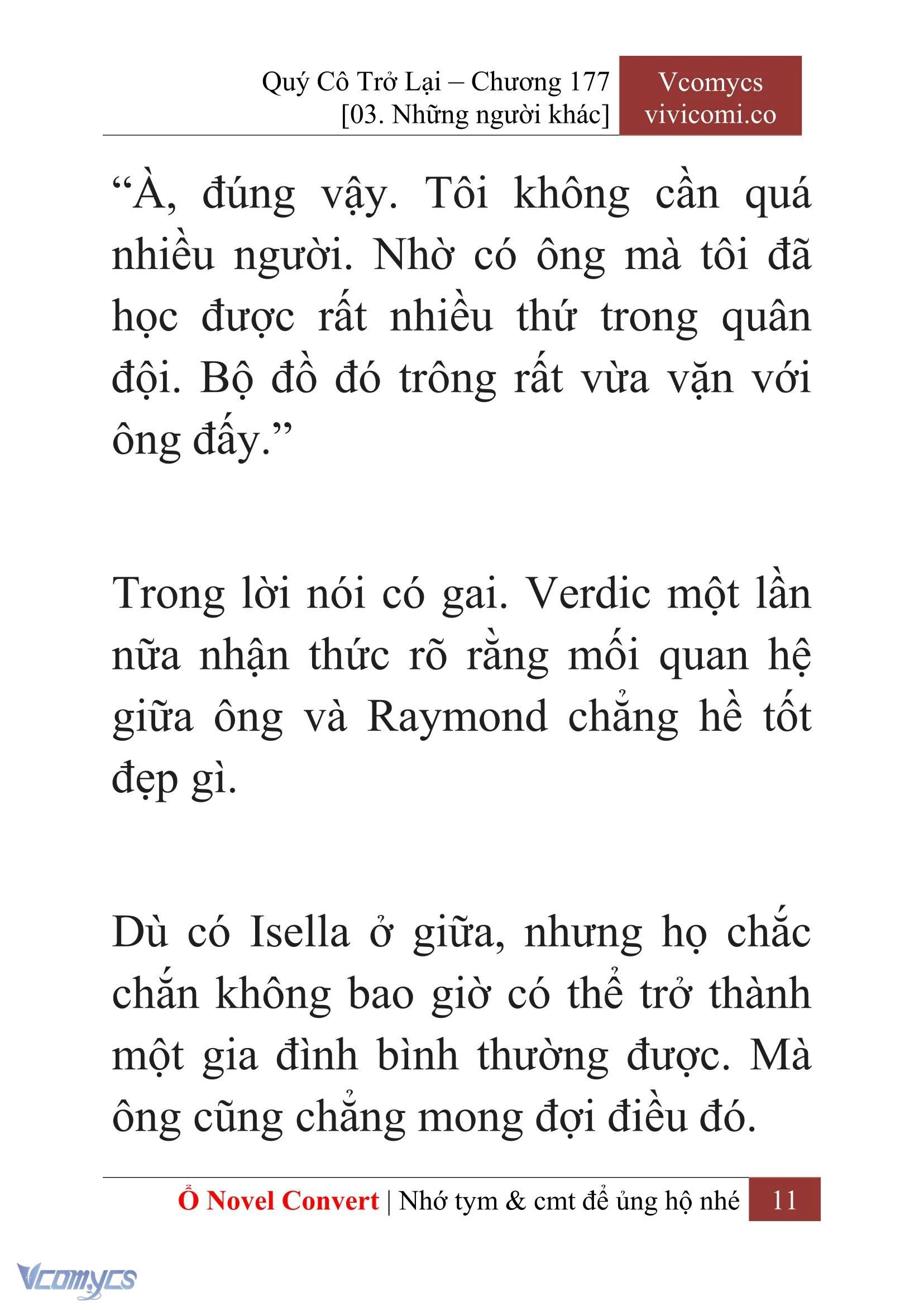 [Novel] Quý Cô Trở Lại Chapter  177 - 13