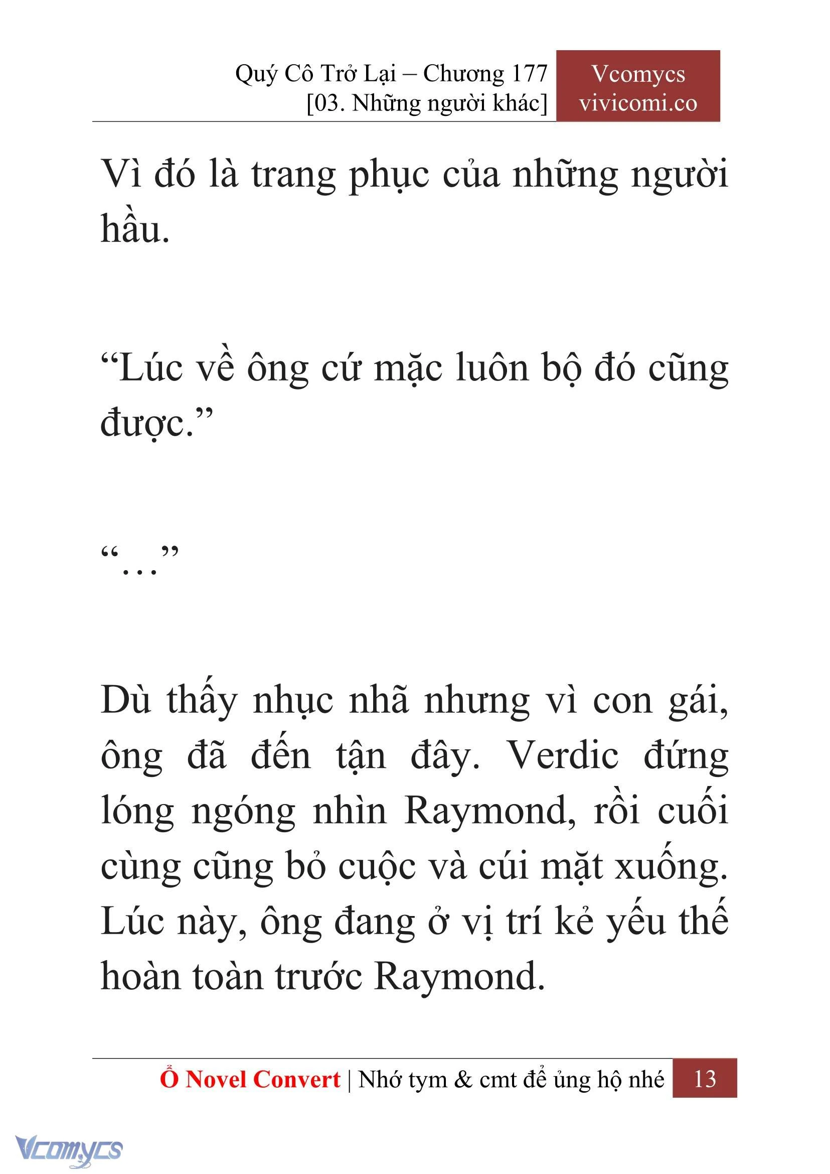 [Novel] Quý Cô Trở Lại Chapter  177 - 15