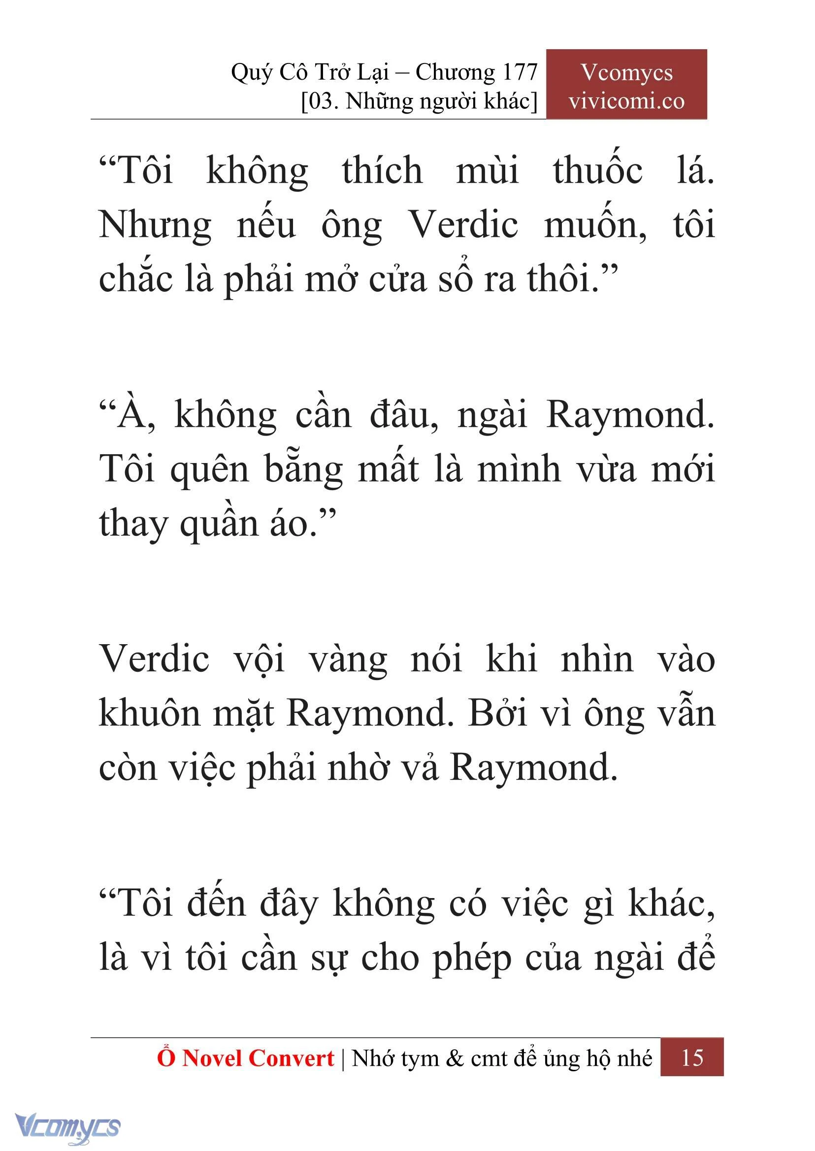 [Novel] Quý Cô Trở Lại Chapter  177 - 17