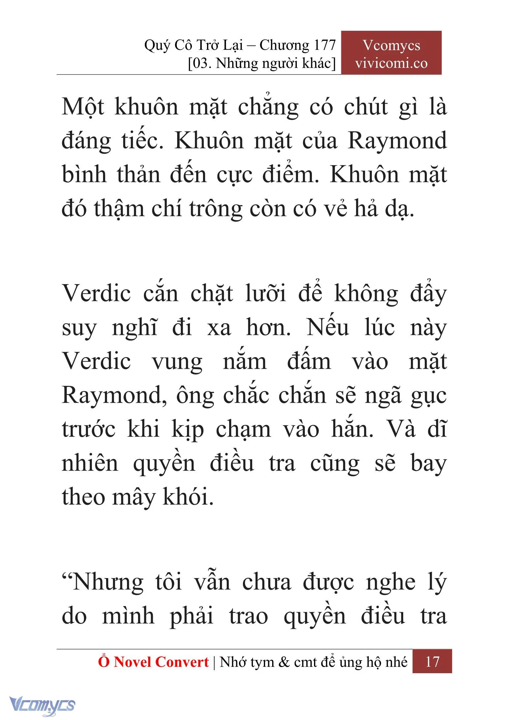 [Novel] Quý Cô Trở Lại Chapter  177 - 19