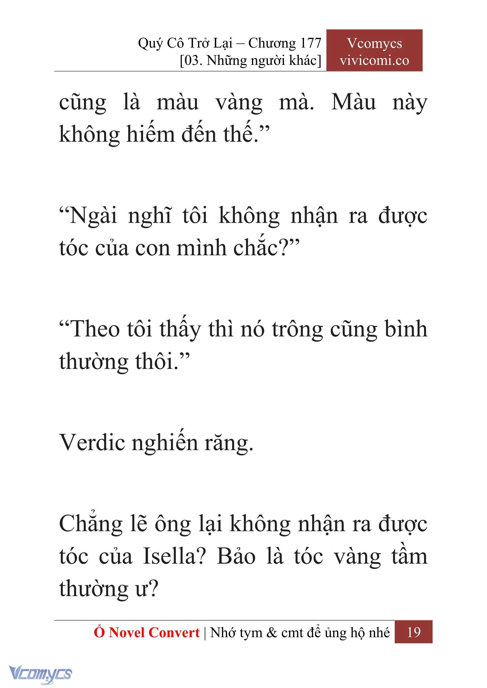 [Novel] Quý Cô Trở Lại Chapter  177 - 21