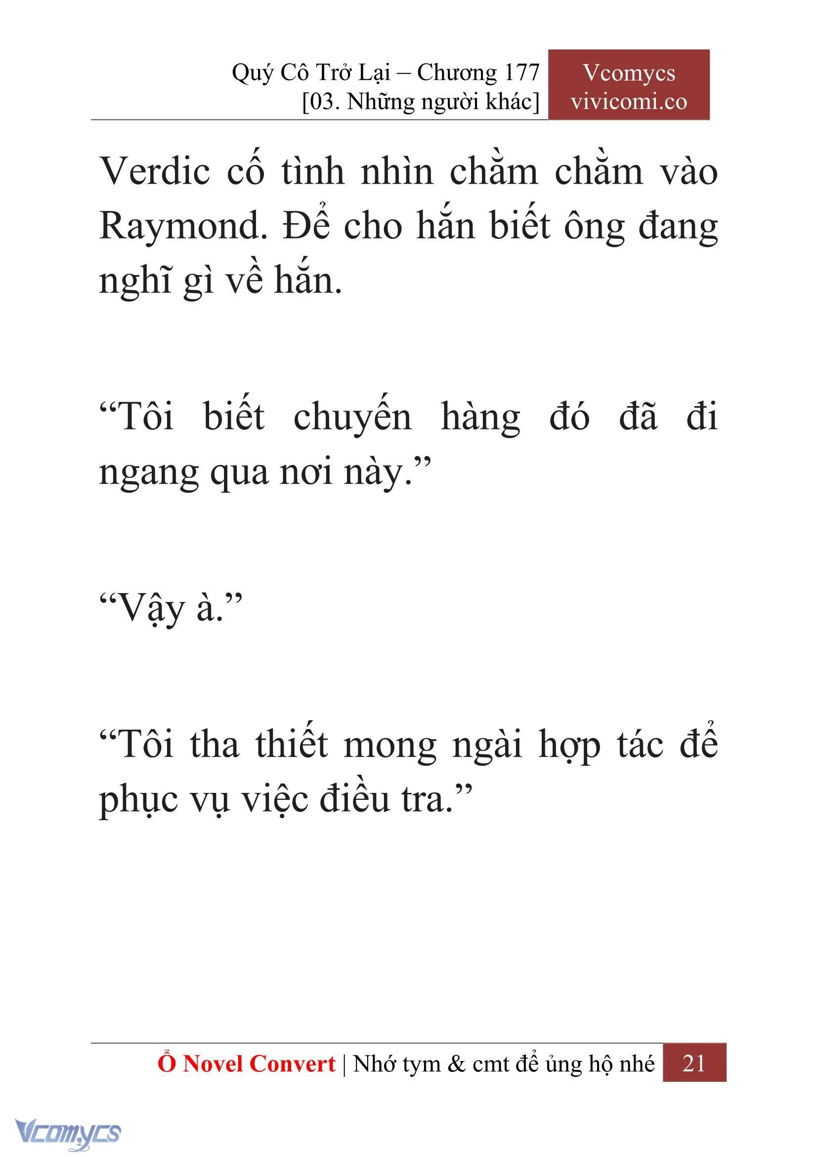 [Novel] Quý Cô Trở Lại Chapter  177 - 23