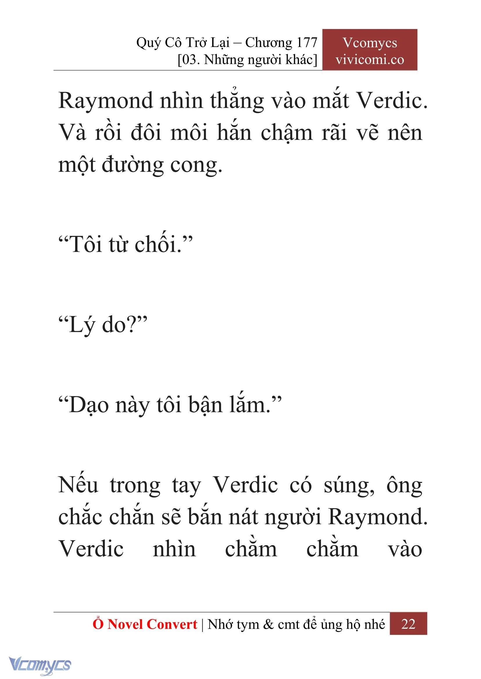[Novel] Quý Cô Trở Lại Chapter  177 - 24