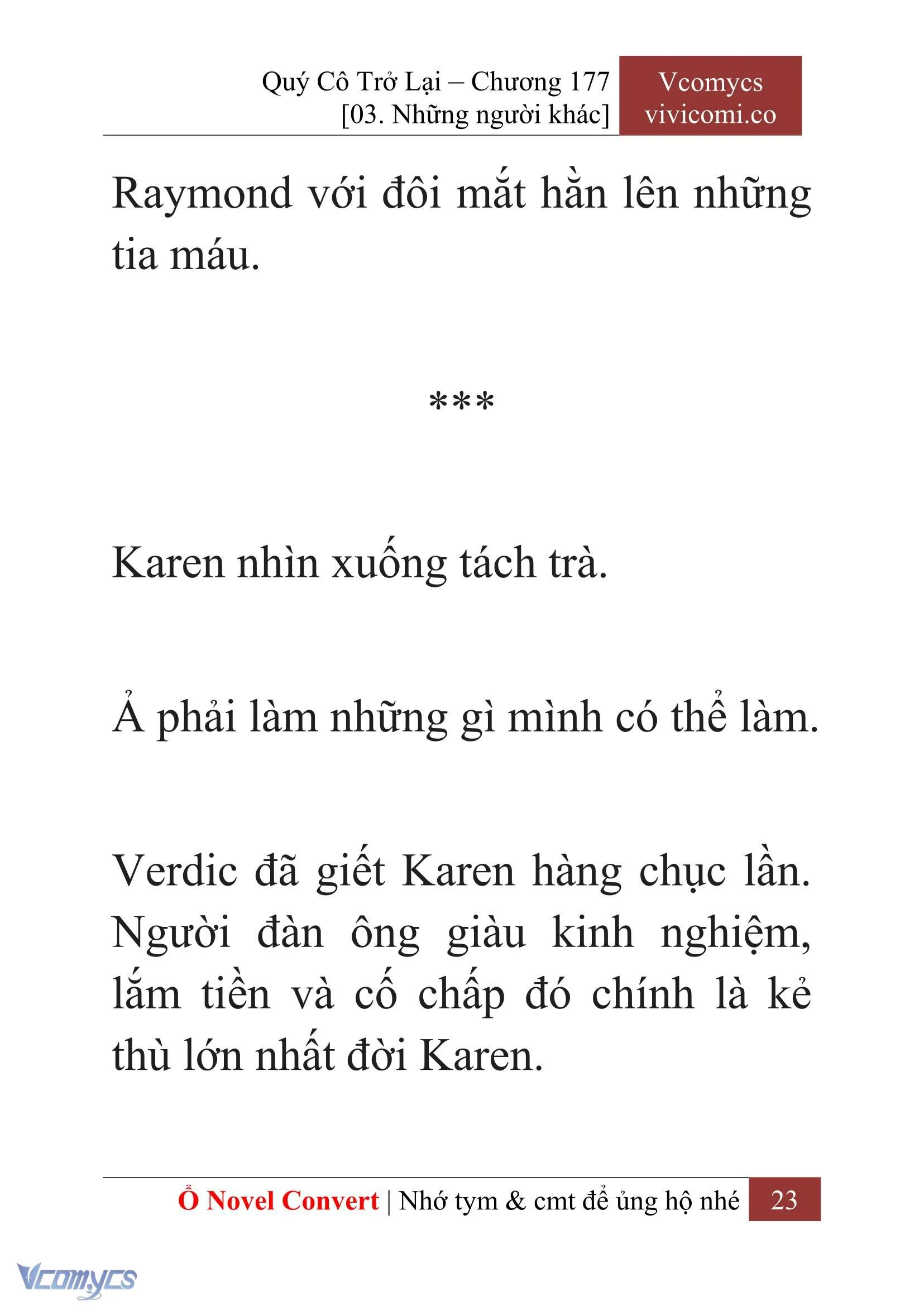 [Novel] Quý Cô Trở Lại Chapter  177 - 25