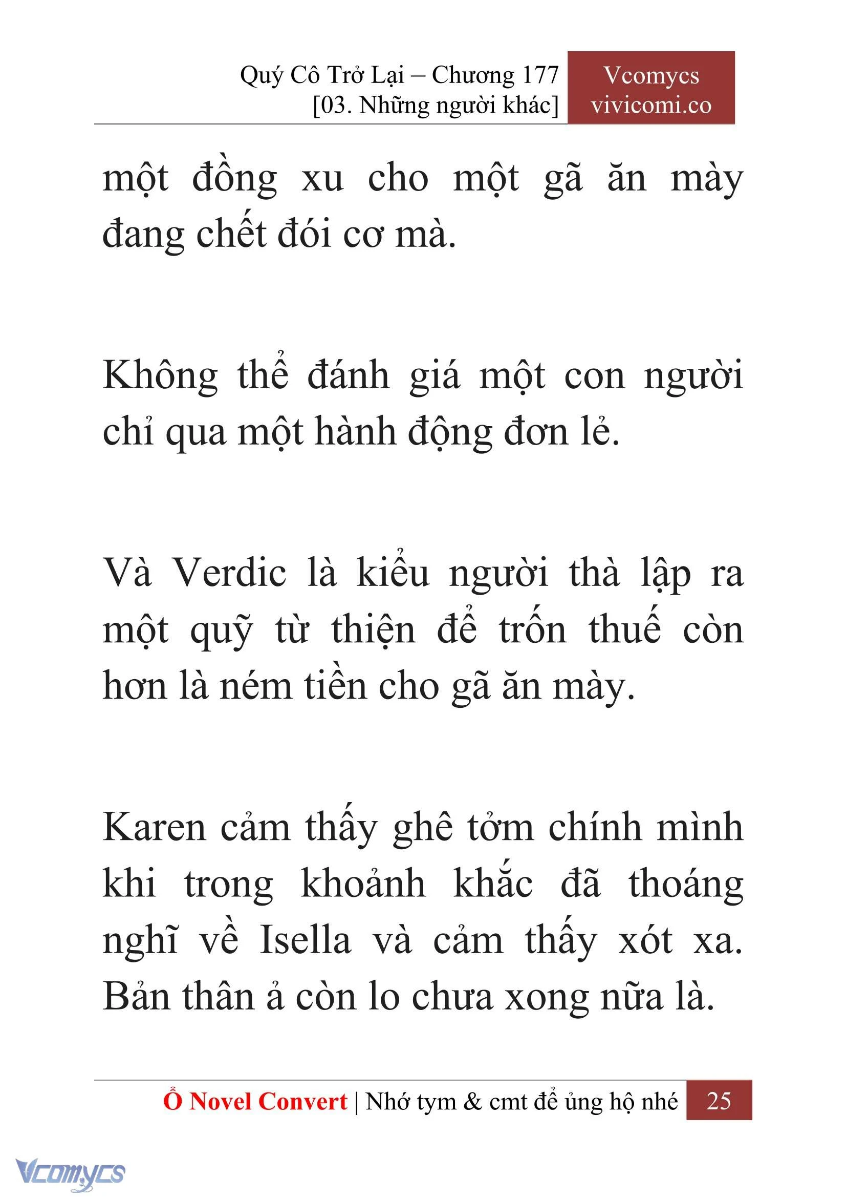 [Novel] Quý Cô Trở Lại Chapter  177 - 27