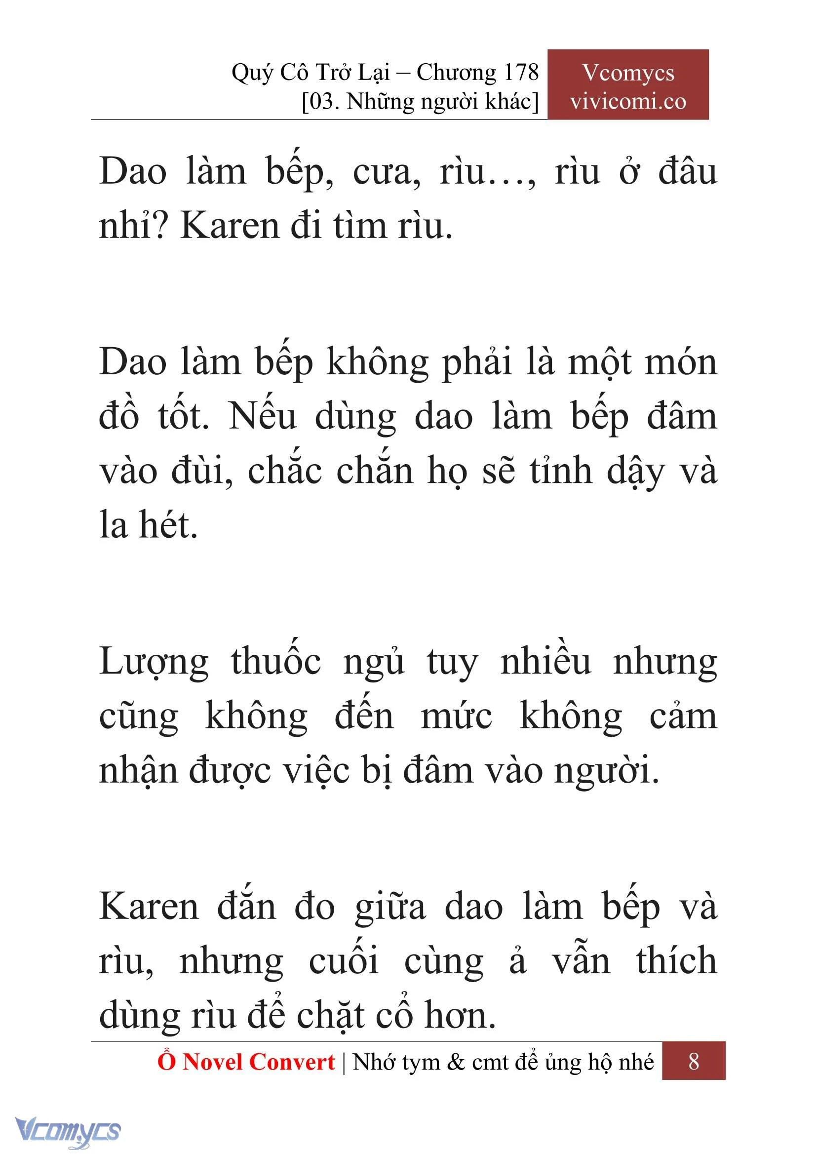 [Novel] Quý Cô Trở Lại Chapter  178 - 10