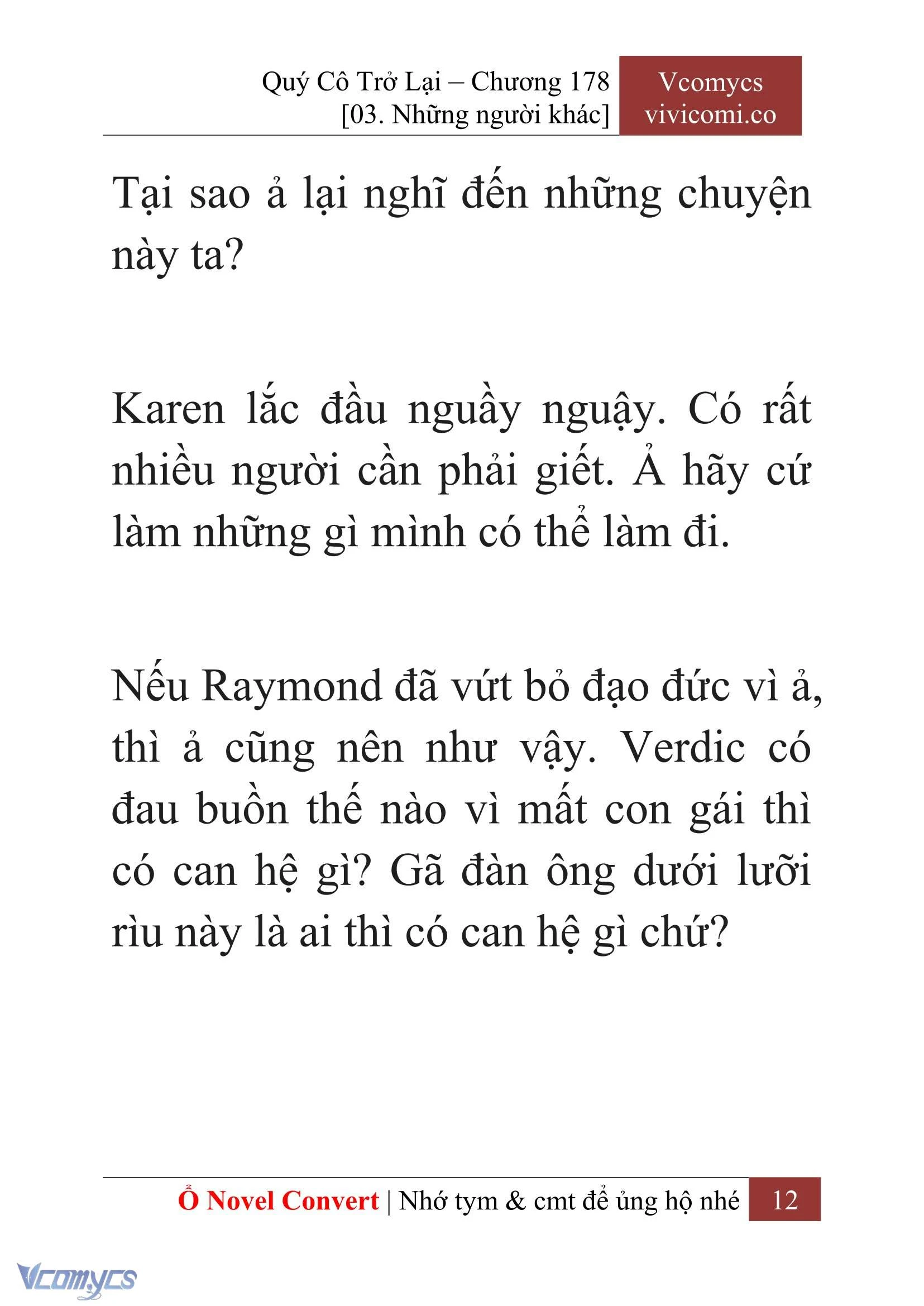 [Novel] Quý Cô Trở Lại Chapter  178 - 14