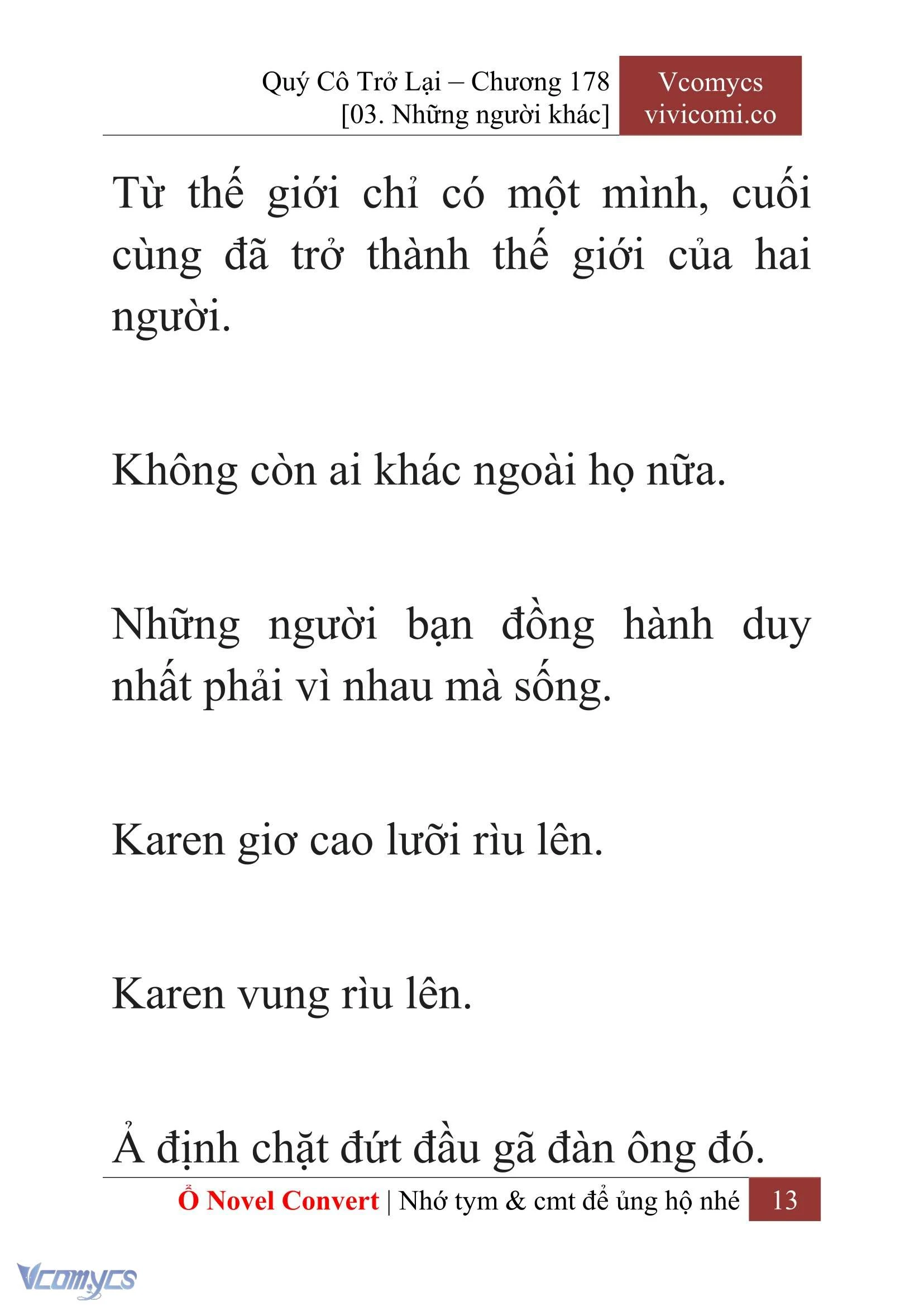 [Novel] Quý Cô Trở Lại Chapter  178 - 15