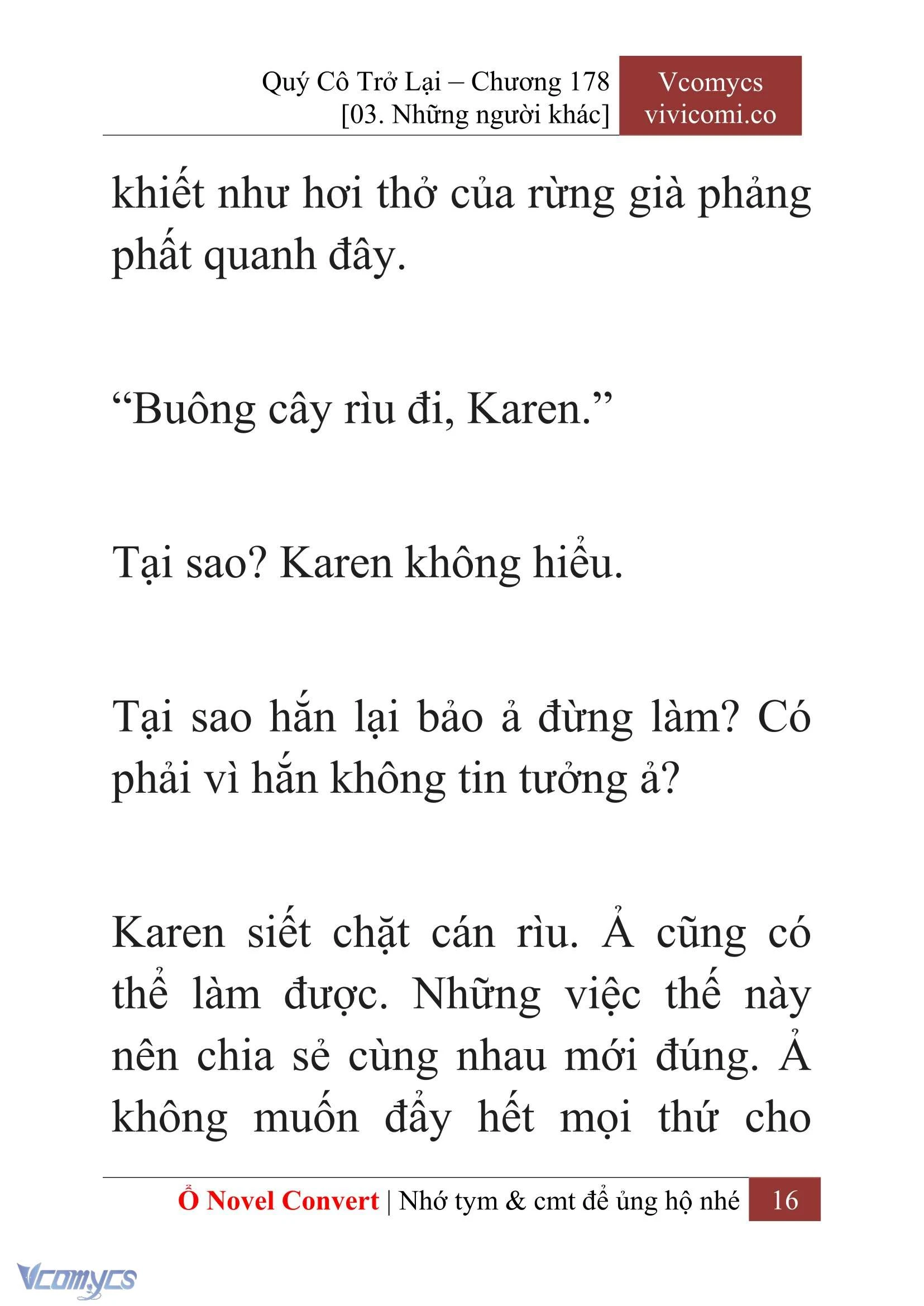 [Novel] Quý Cô Trở Lại Chapter  178 - 18