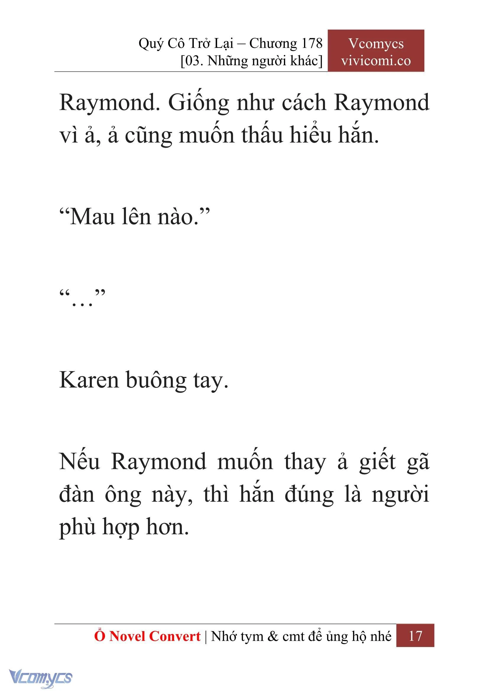 [Novel] Quý Cô Trở Lại Chapter  178 - 19