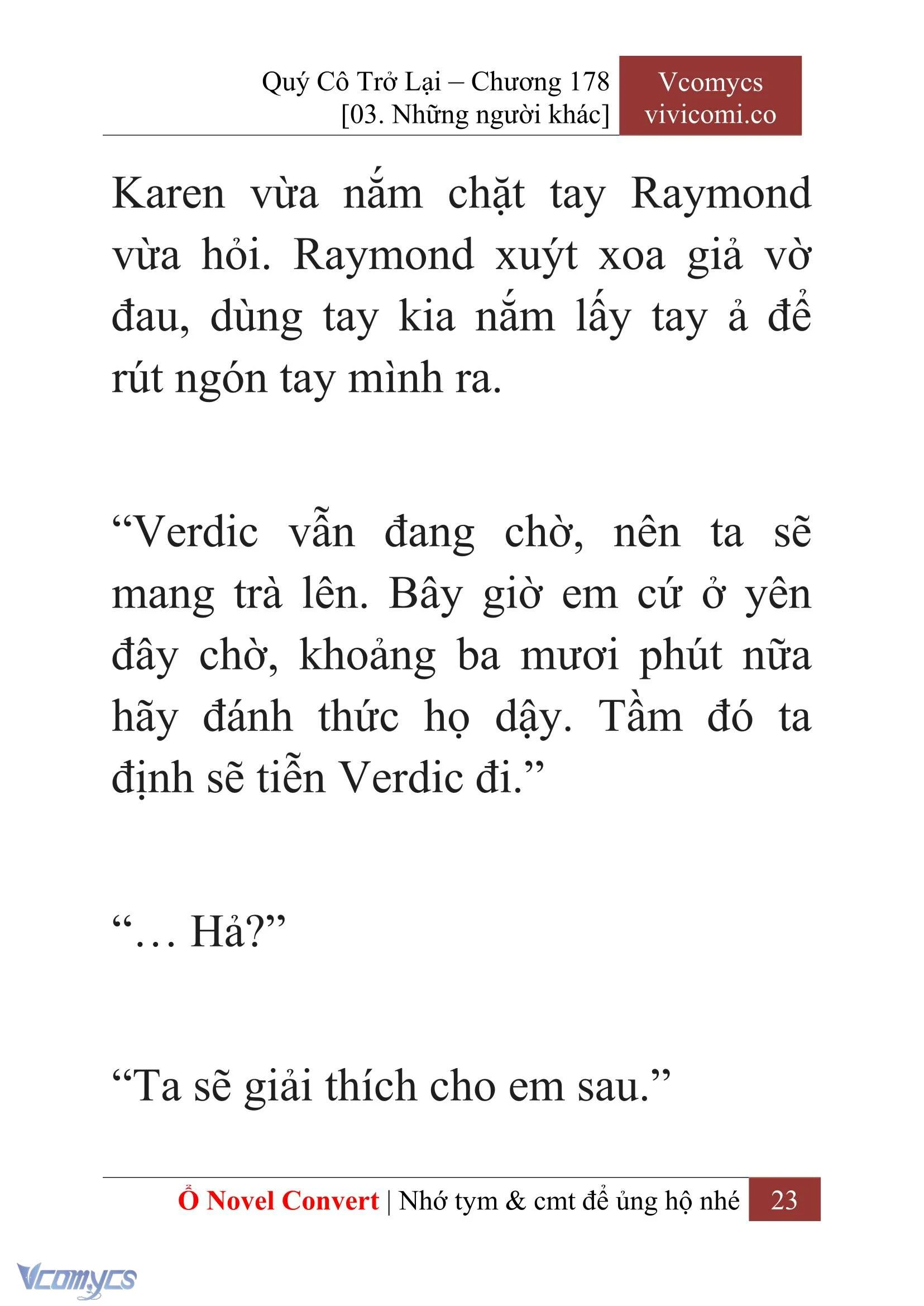 [Novel] Quý Cô Trở Lại Chapter  178 - 25