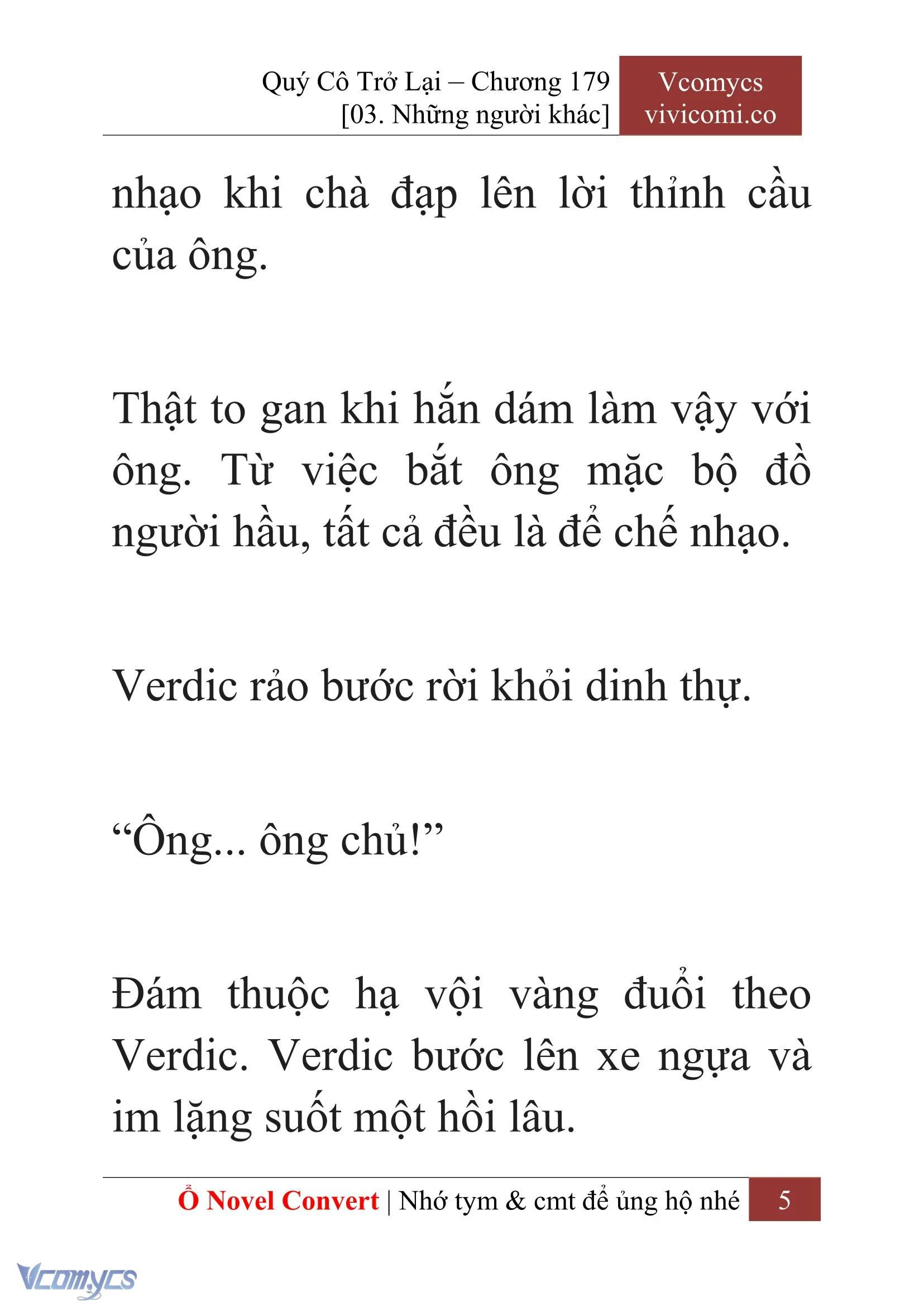 [Novel] Quý Cô Trở Lại Chapter  179 - 7