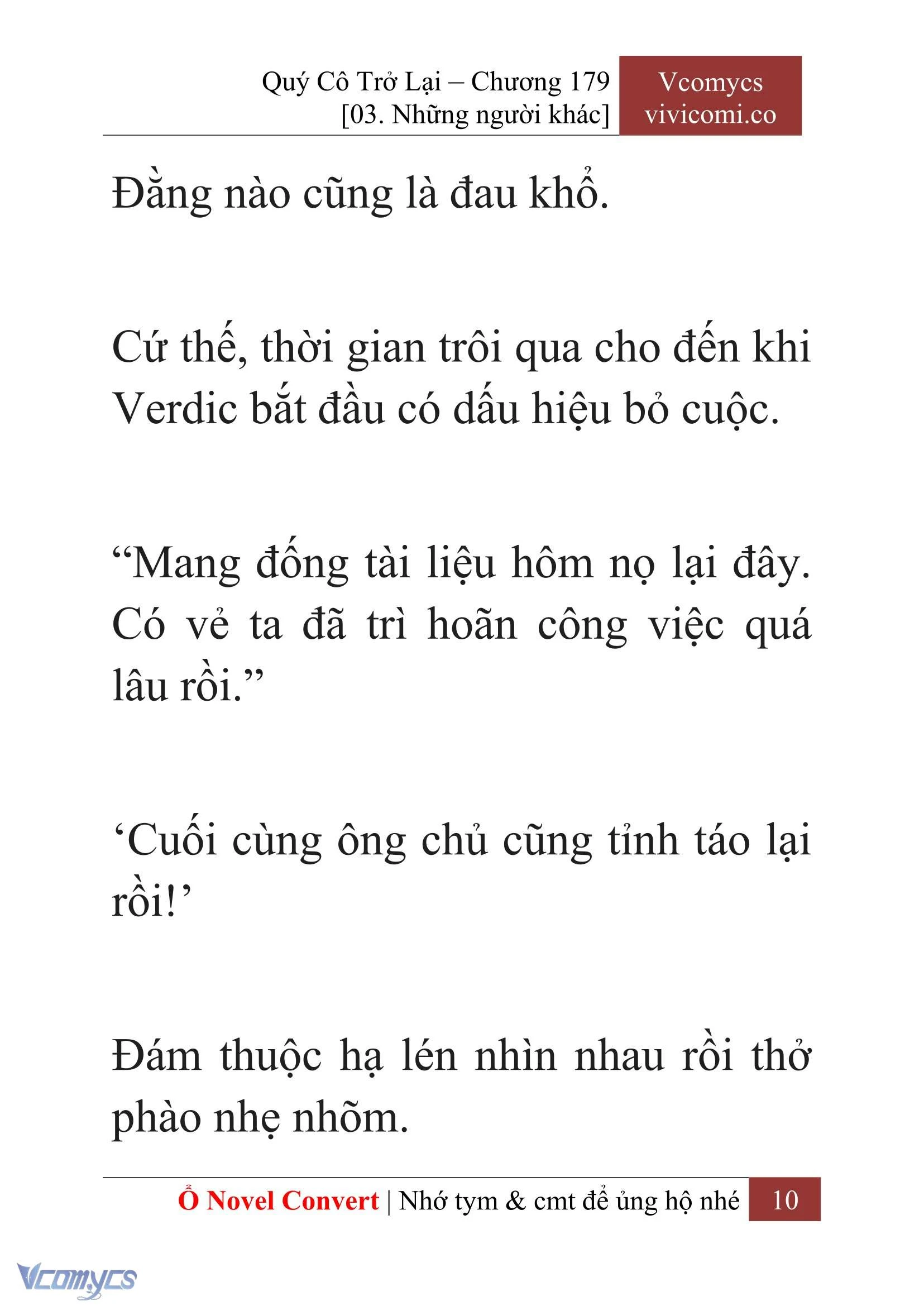 [Novel] Quý Cô Trở Lại Chapter  179 - 12