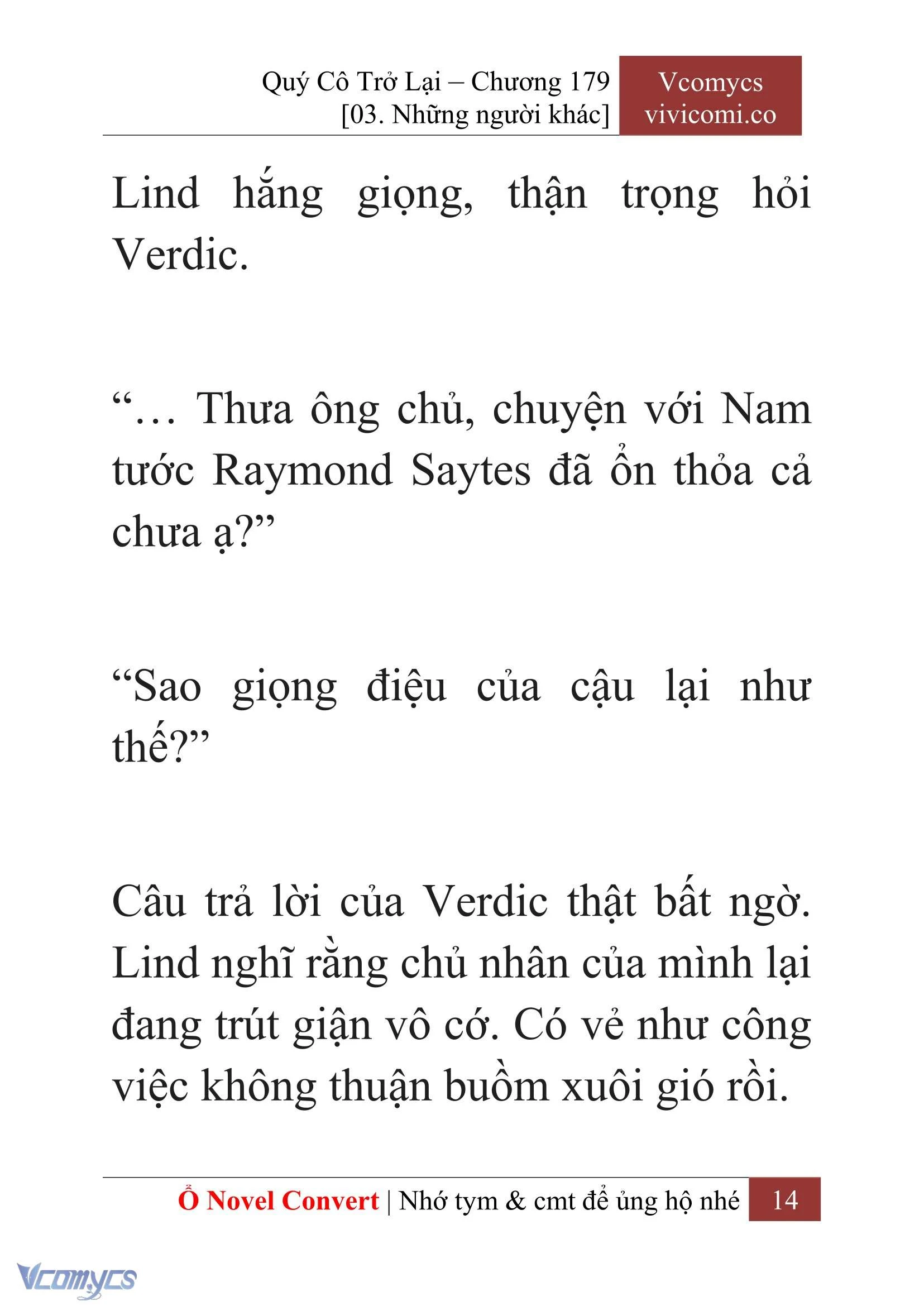 [Novel] Quý Cô Trở Lại Chapter  179 - 16