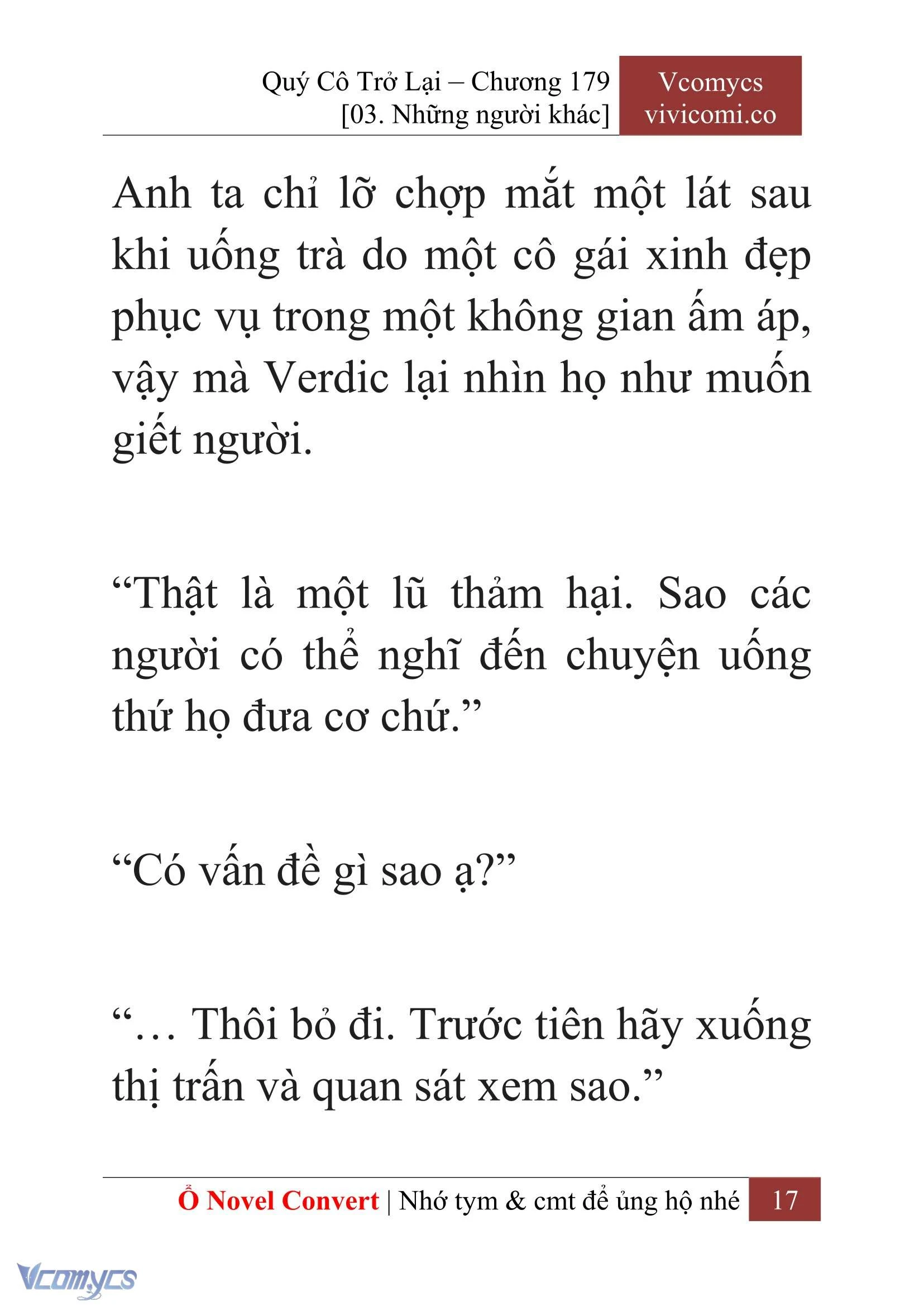 [Novel] Quý Cô Trở Lại Chapter  179 - 19