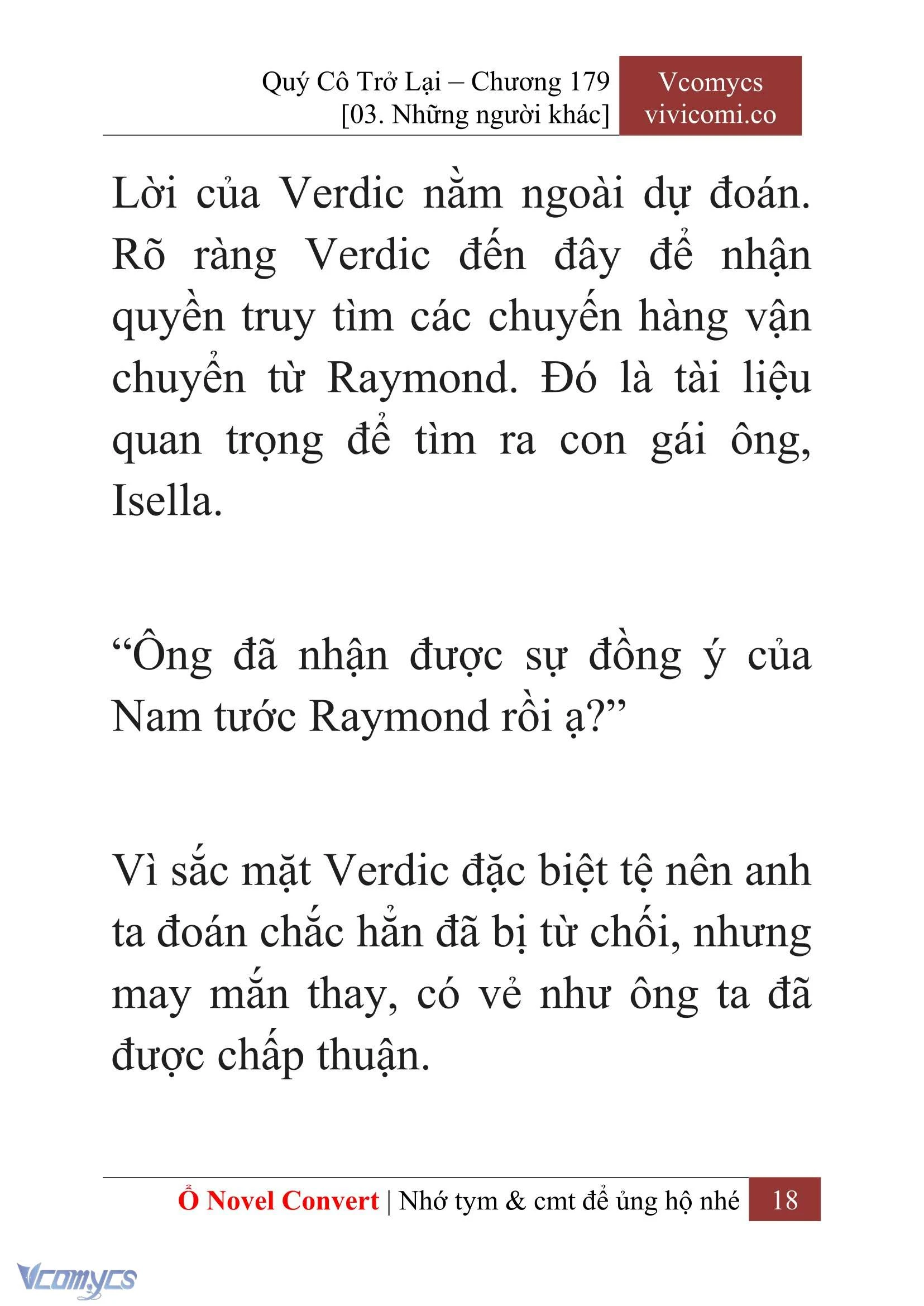 [Novel] Quý Cô Trở Lại Chapter  179 - 20