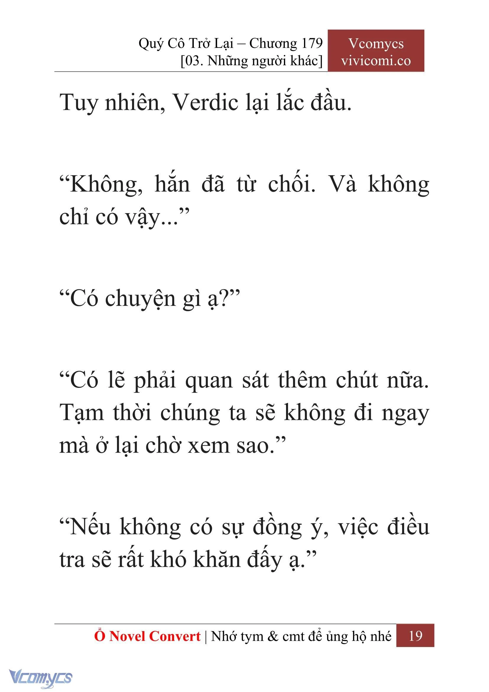 [Novel] Quý Cô Trở Lại Chapter  179 - 21