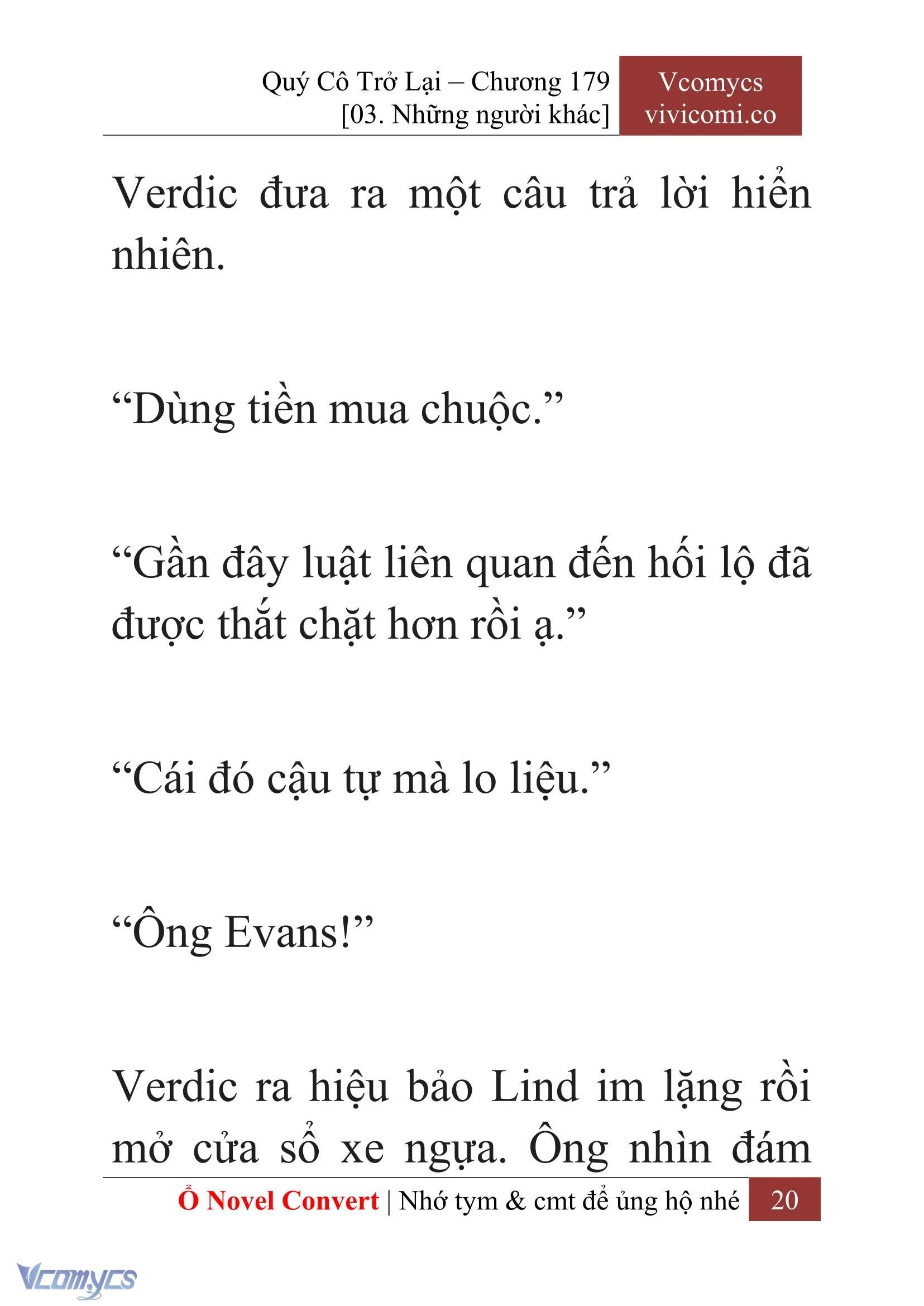 [Novel] Quý Cô Trở Lại Chapter  179 - 22