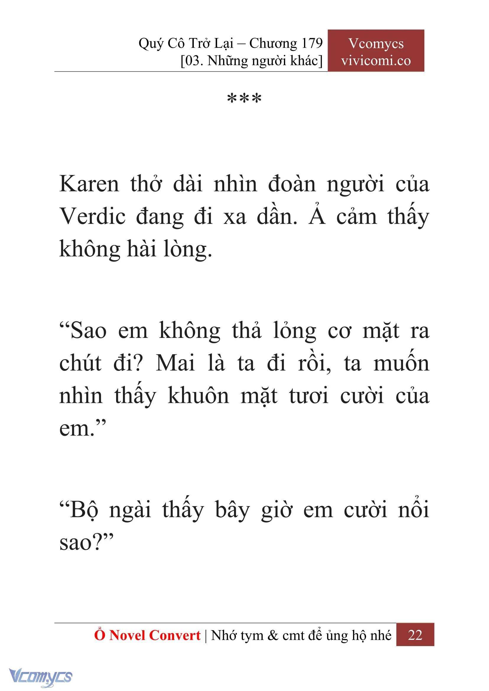 [Novel] Quý Cô Trở Lại Chapter  179 - 24