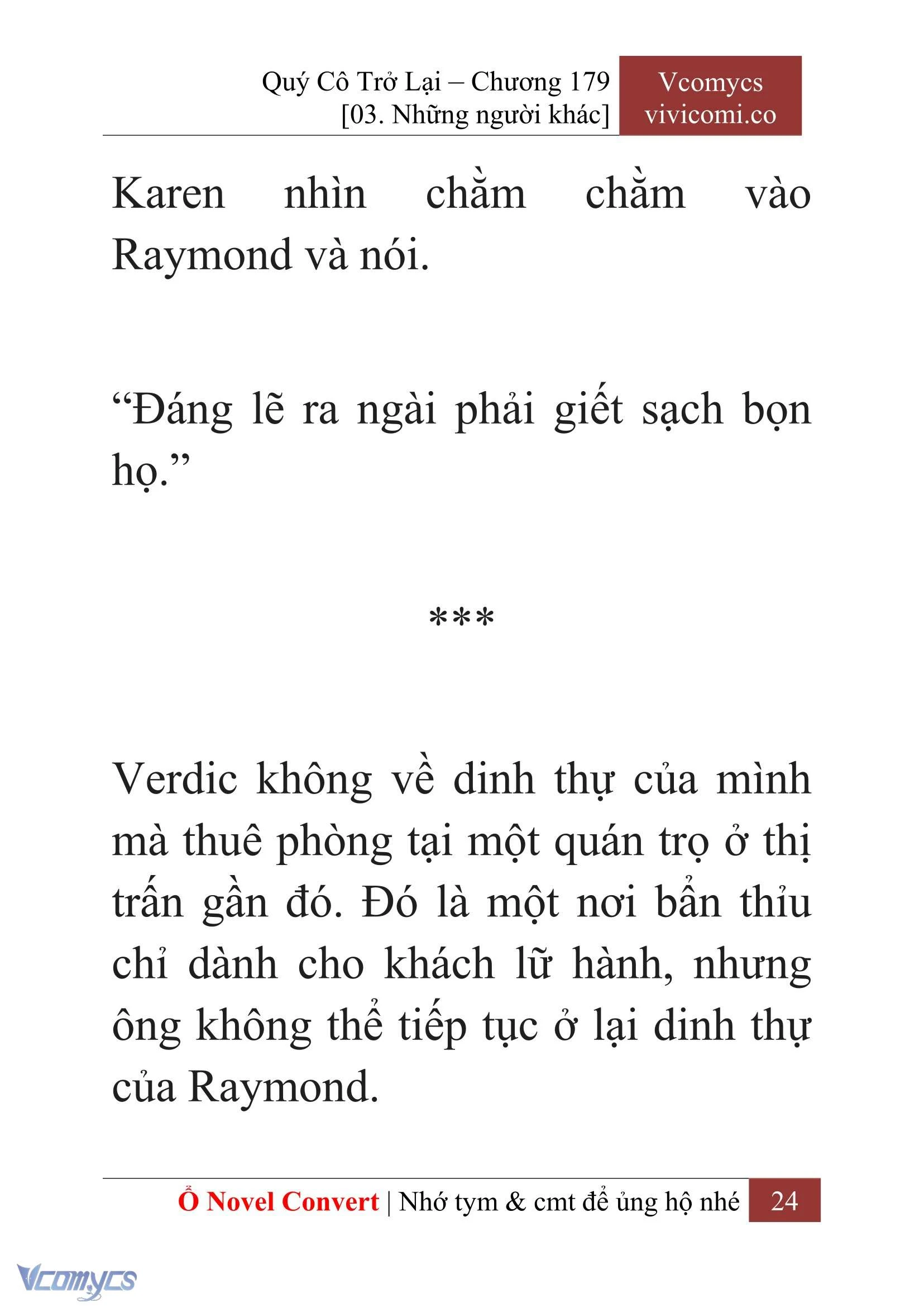 [Novel] Quý Cô Trở Lại Chapter  179 - 26