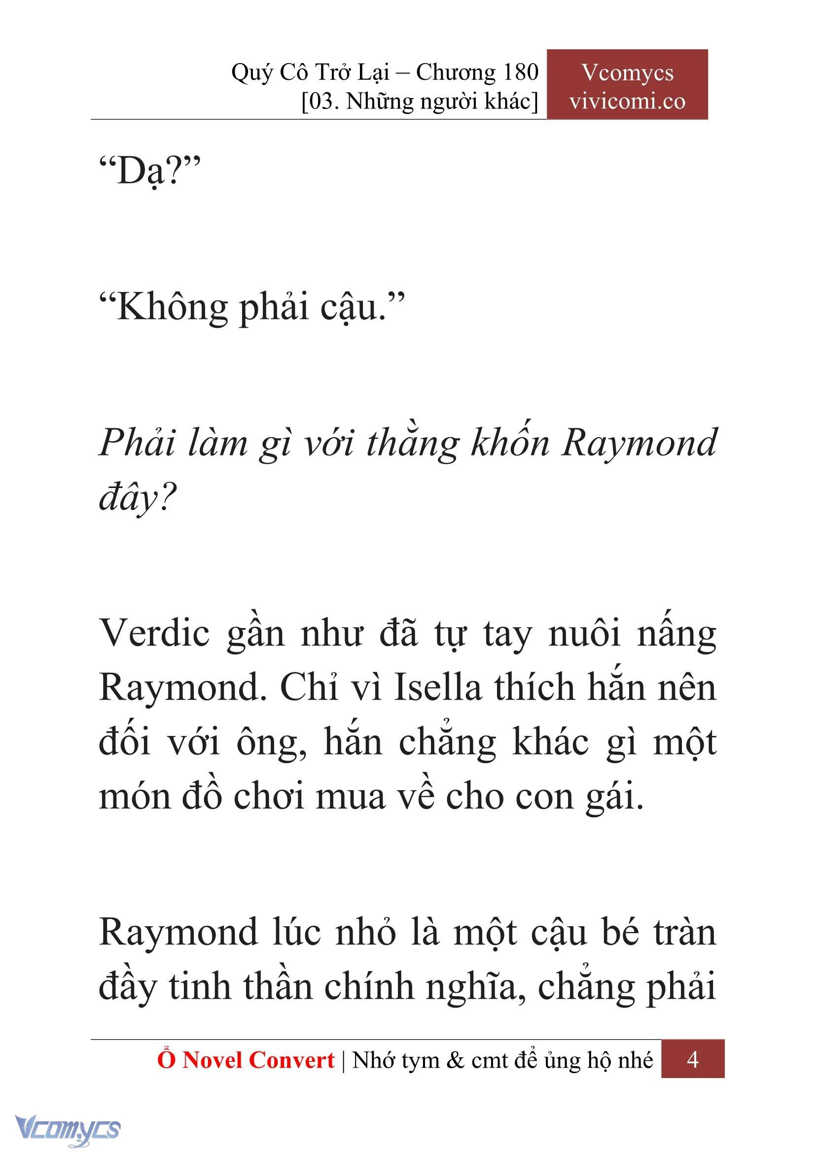 [Novel] Quý Cô Trở Lại Chapter  180 - 6