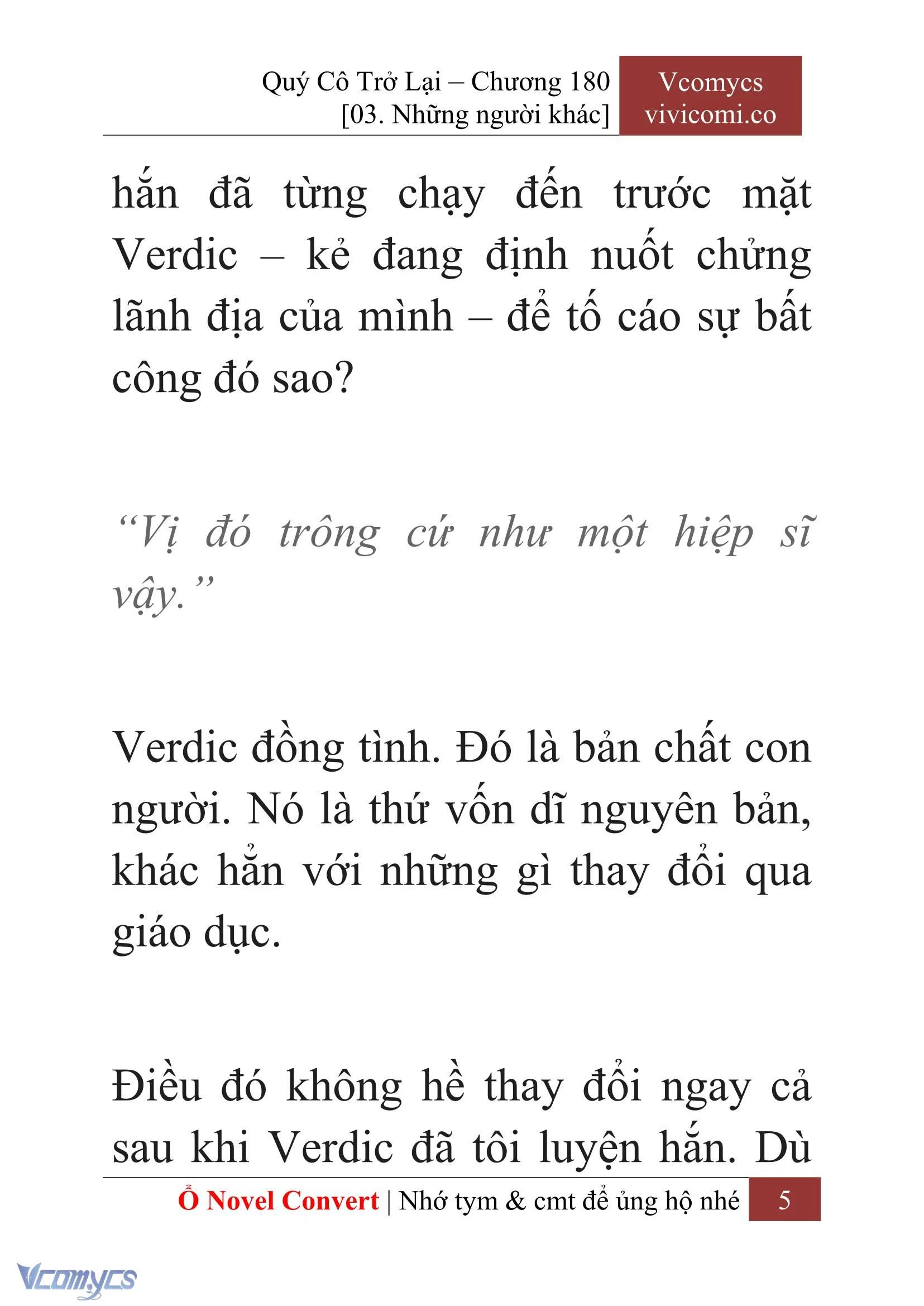 [Novel] Quý Cô Trở Lại Chapter  180 - 7
