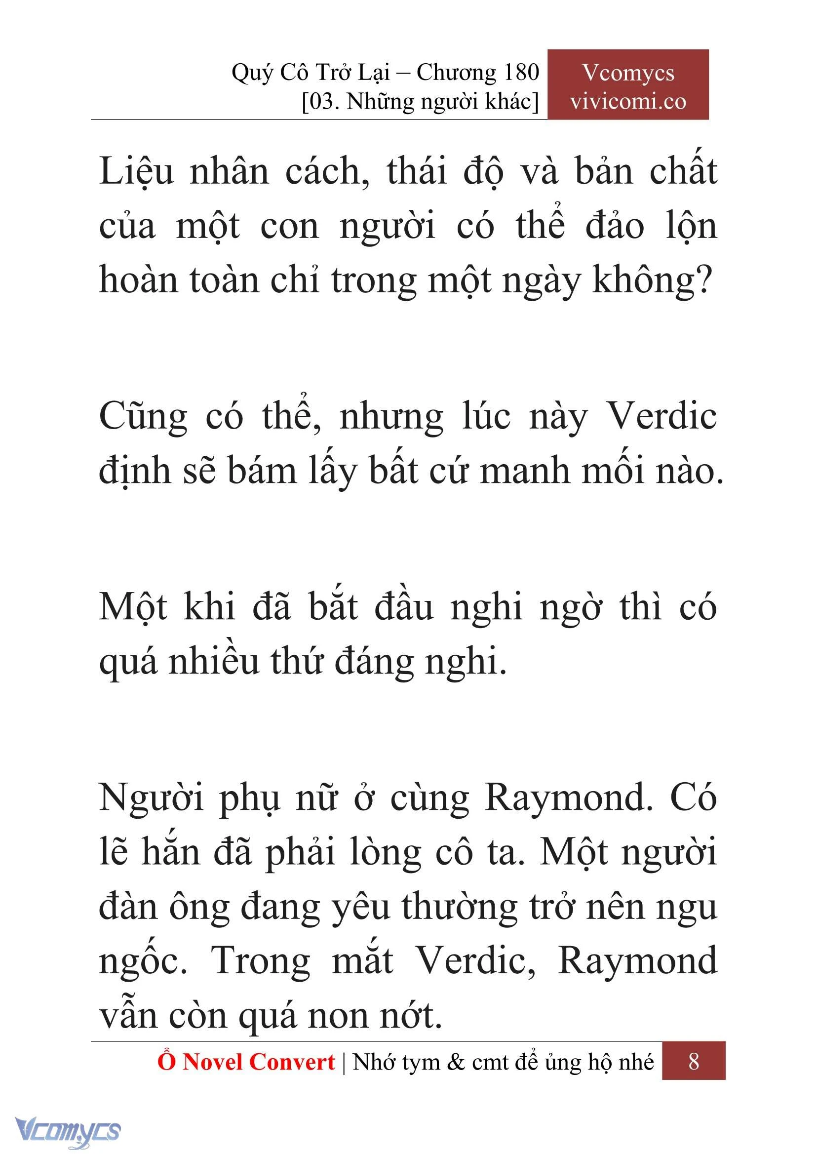 [Novel] Quý Cô Trở Lại Chapter  180 - 10