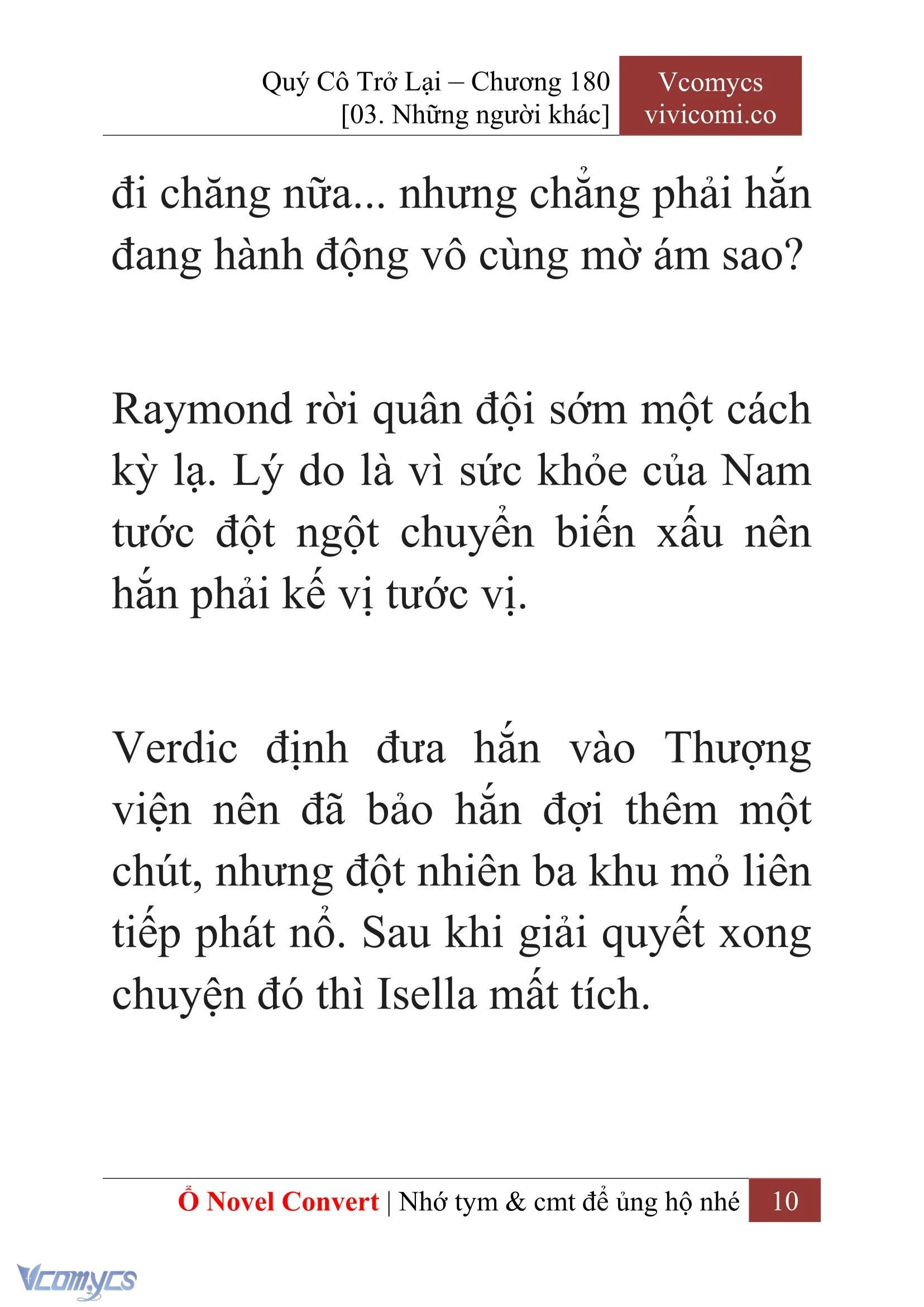 [Novel] Quý Cô Trở Lại Chapter  180 - 12