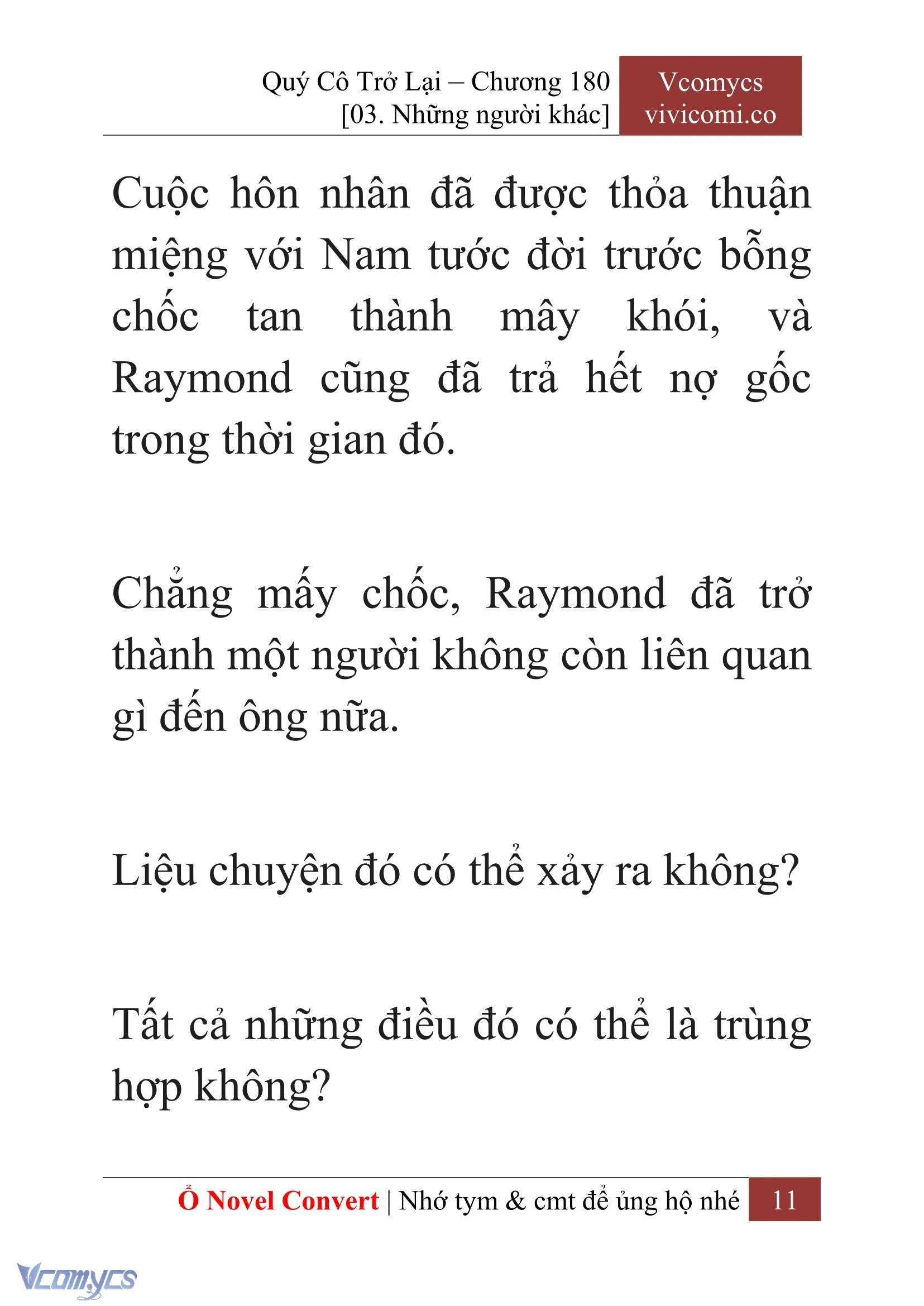 [Novel] Quý Cô Trở Lại Chapter  180 - 13