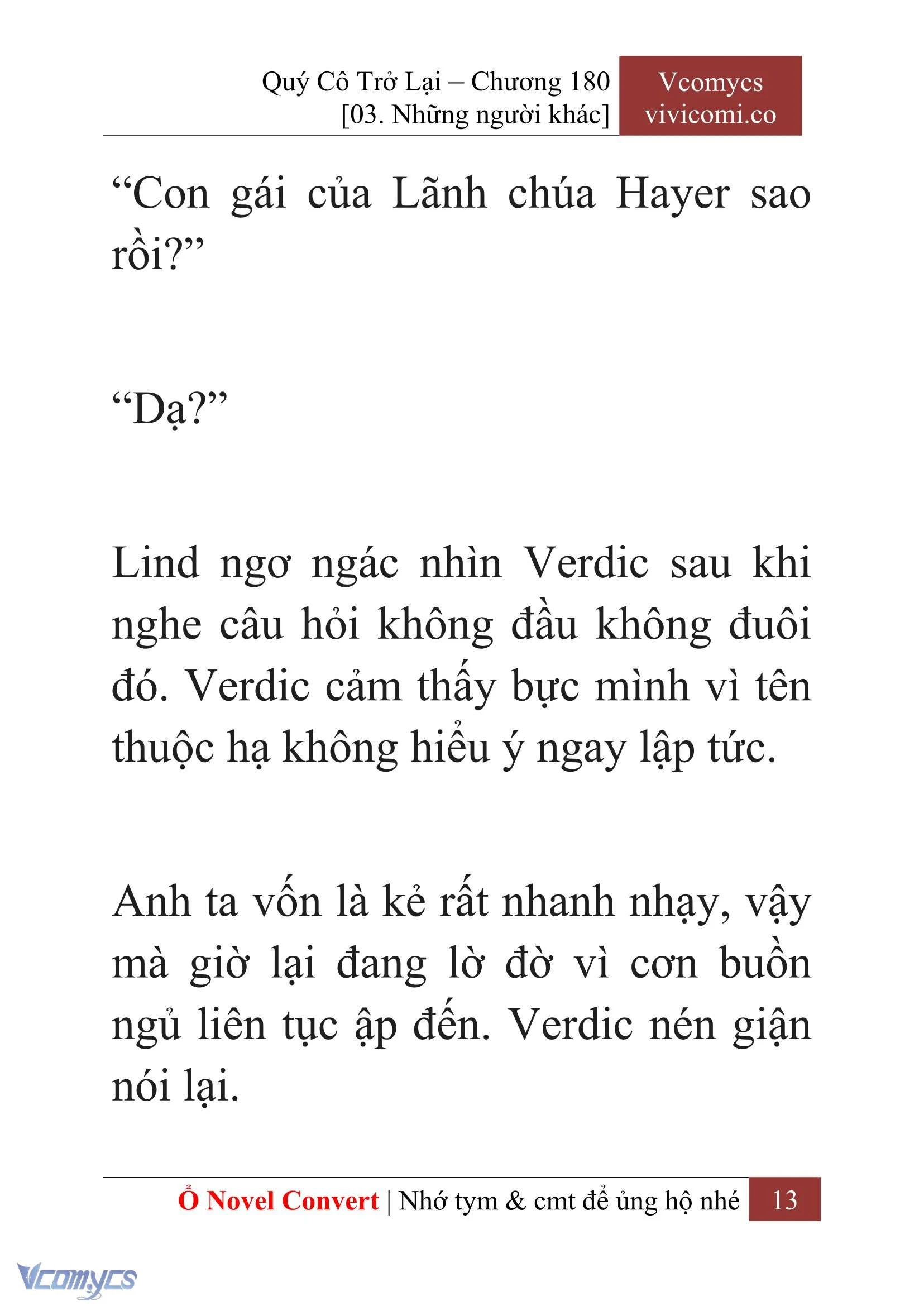 [Novel] Quý Cô Trở Lại Chapter  180 - 15