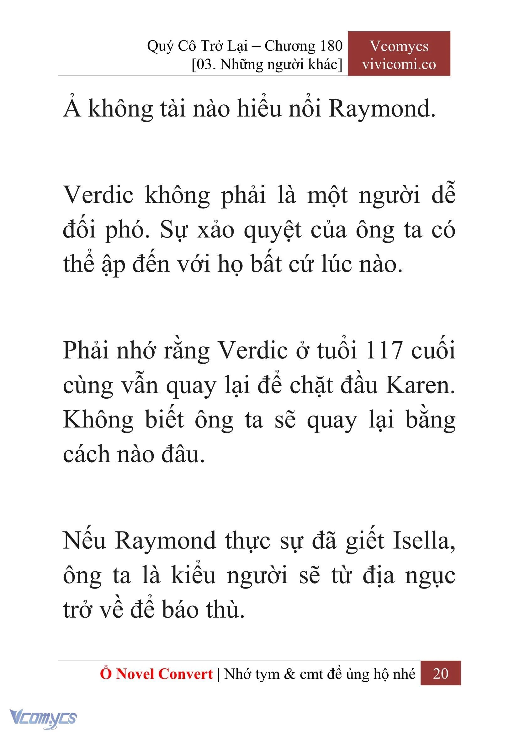 [Novel] Quý Cô Trở Lại Chapter  180 - 22