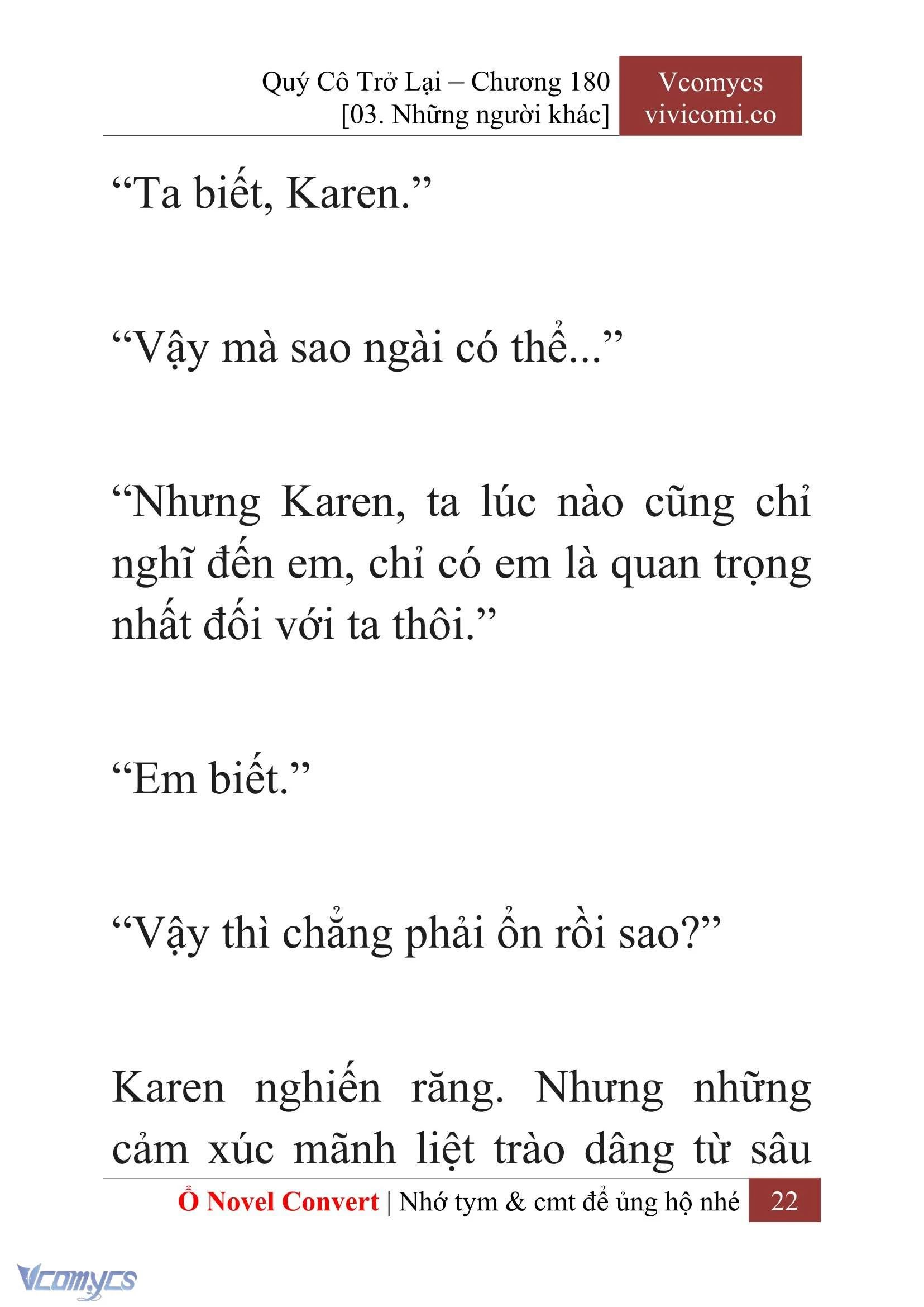 [Novel] Quý Cô Trở Lại Chapter  180 - 24