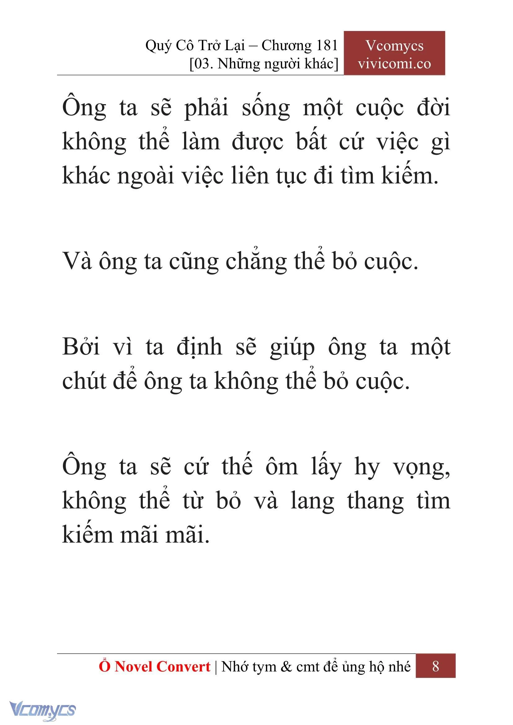 [Novel] Quý Cô Trở Lại Chapter  181 - 10