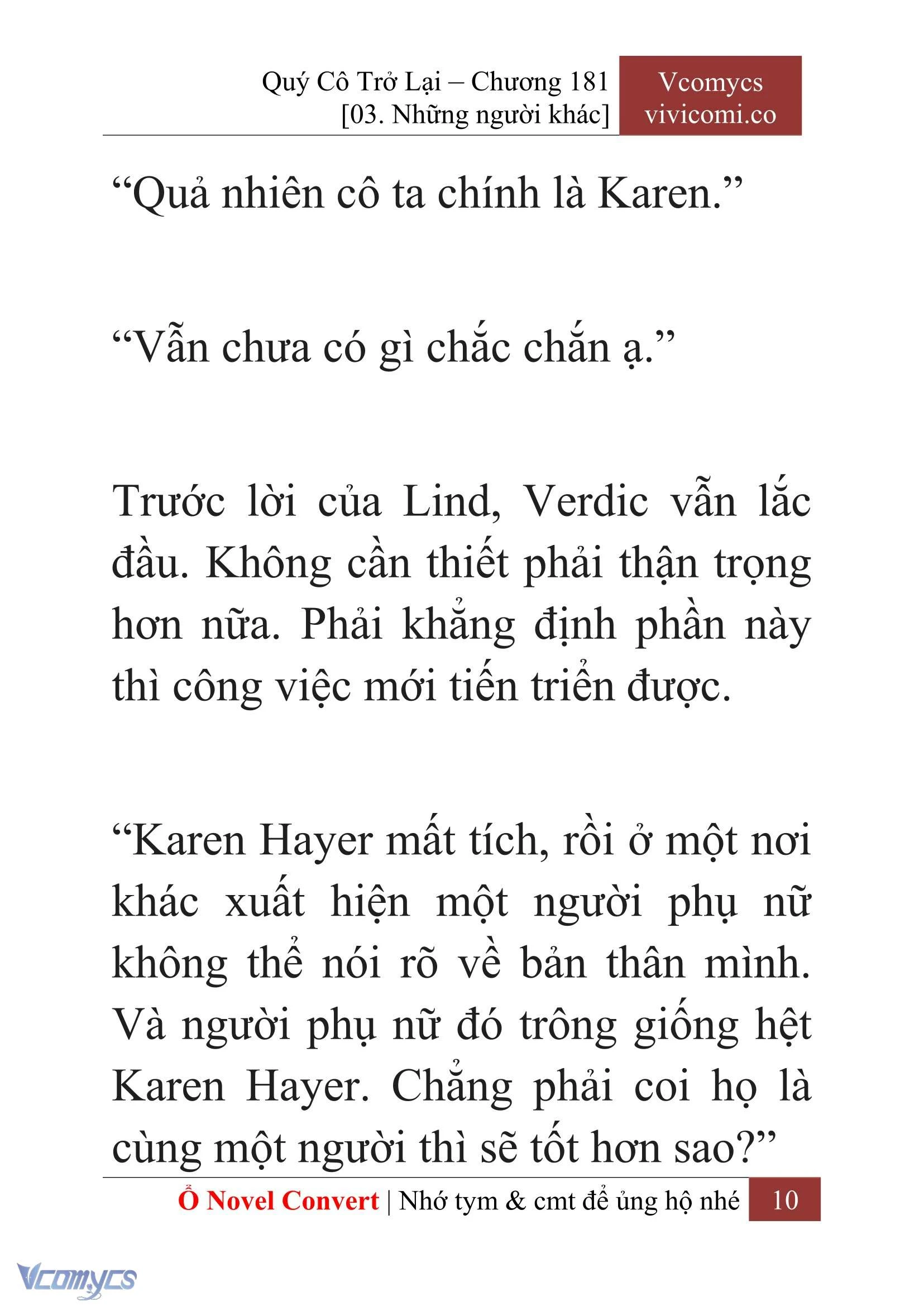 [Novel] Quý Cô Trở Lại Chapter  181 - 12