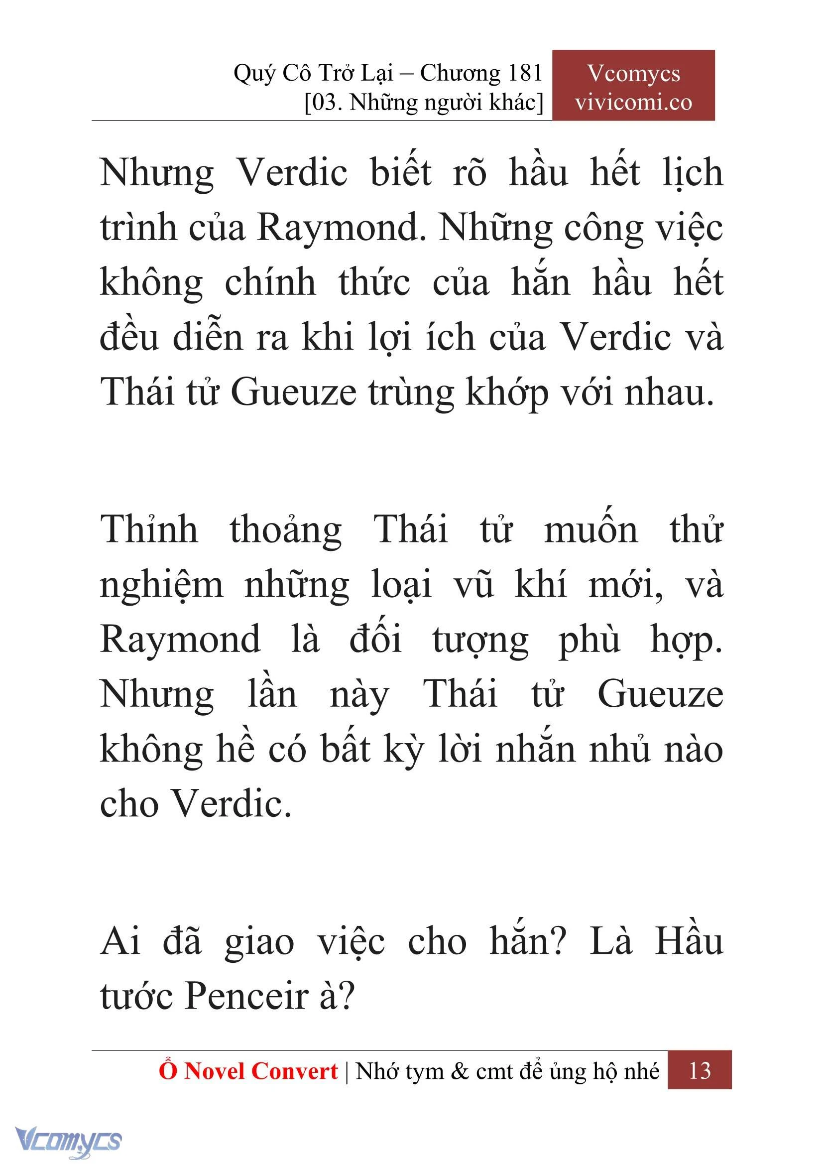 [Novel] Quý Cô Trở Lại Chapter  181 - 15