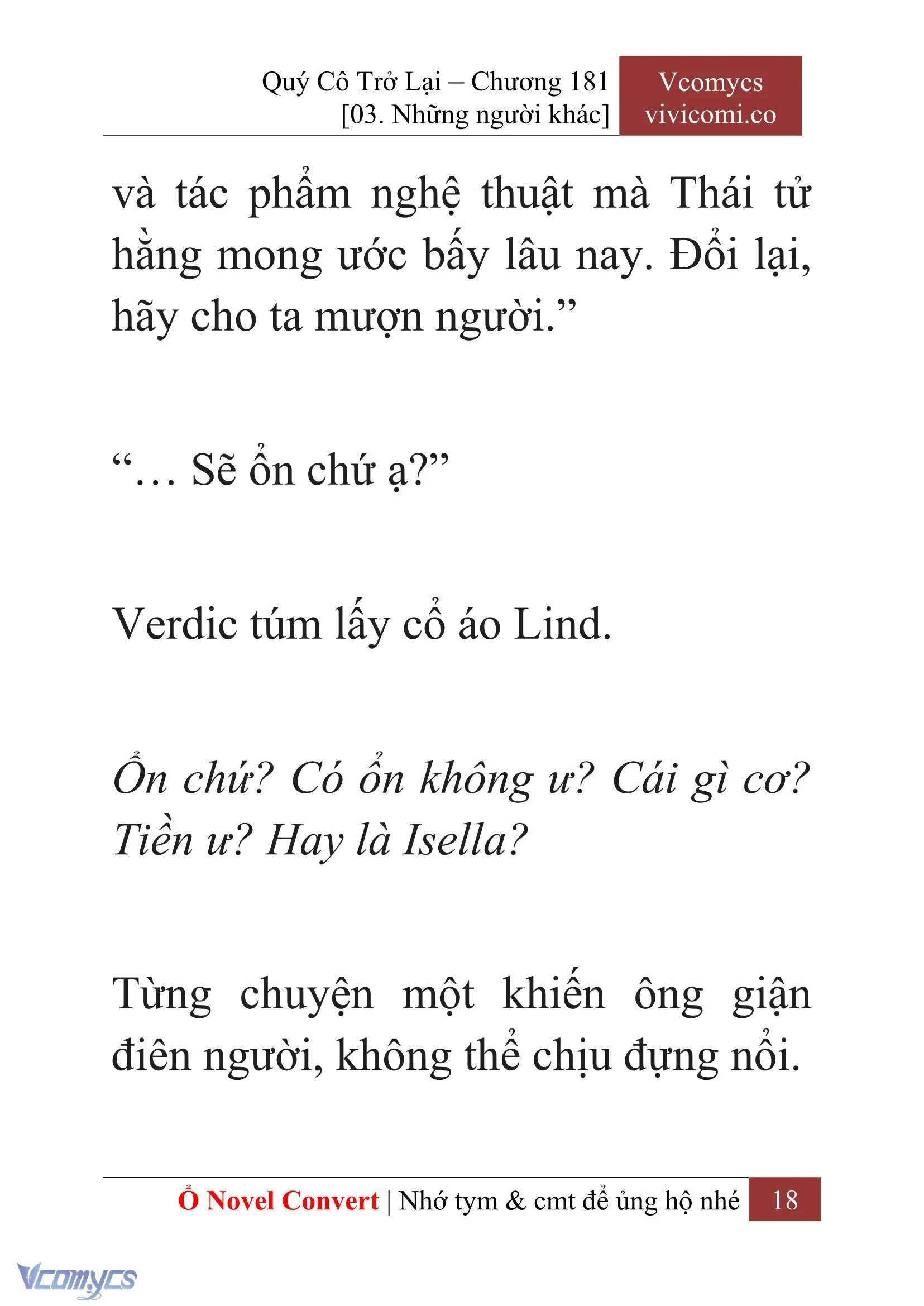 [Novel] Quý Cô Trở Lại Chapter  181 - 20
