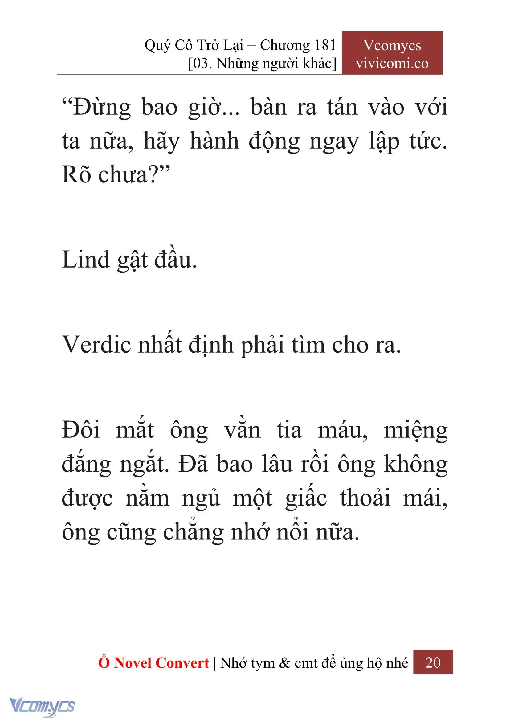 [Novel] Quý Cô Trở Lại Chapter  181 - 22
