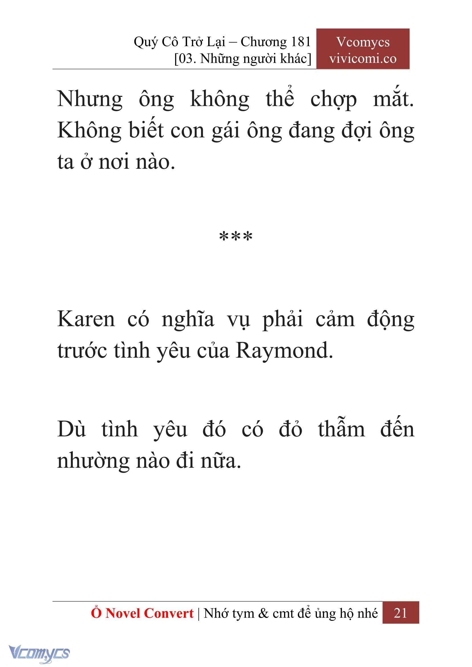 [Novel] Quý Cô Trở Lại Chapter  181 - 23