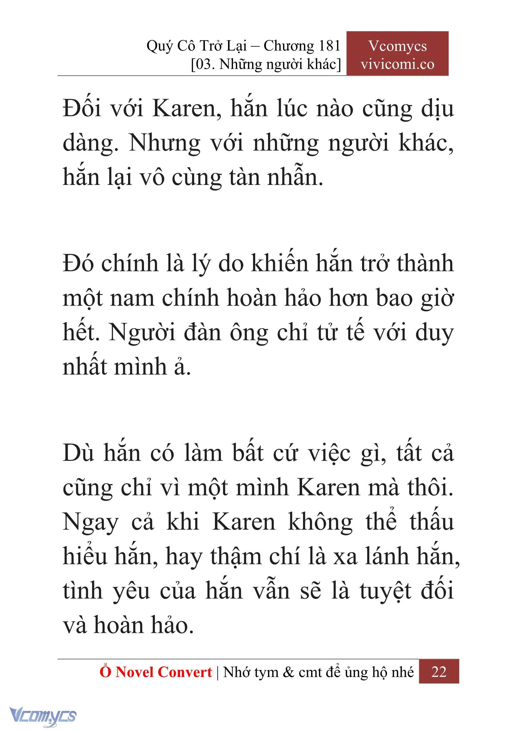[Novel] Quý Cô Trở Lại Chapter  181 - 24