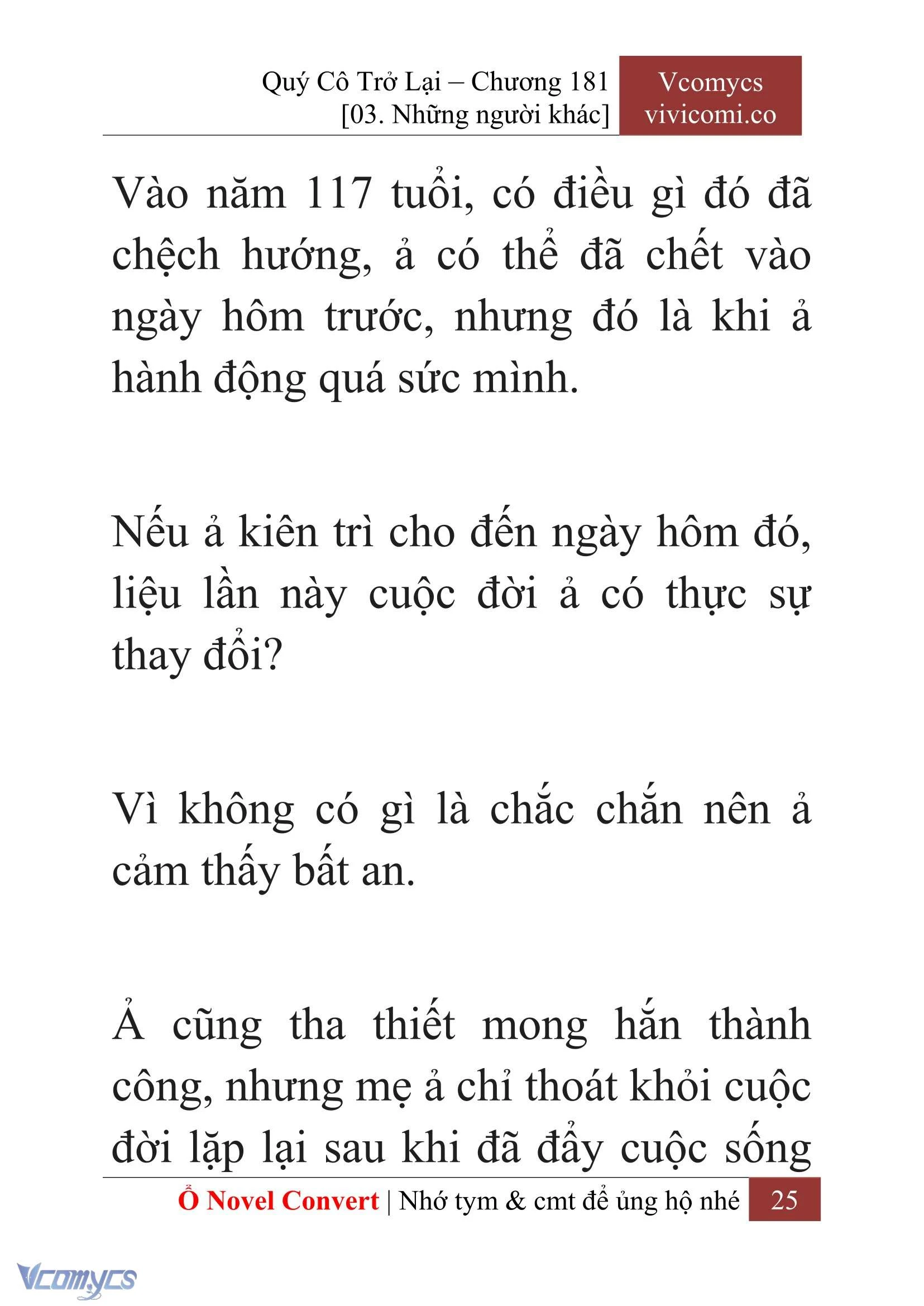 [Novel] Quý Cô Trở Lại Chapter  181 - 27