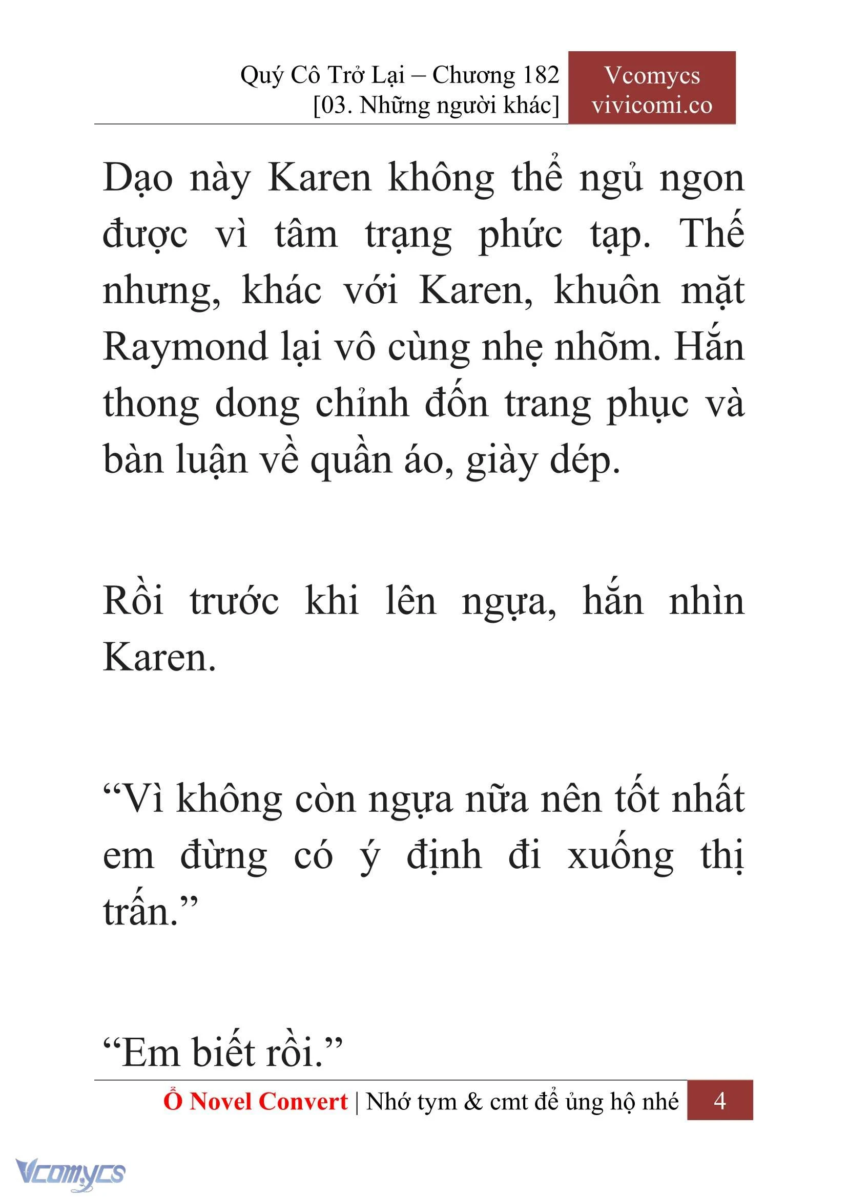[Novel] Quý Cô Trở Lại Chapter  182 - 6