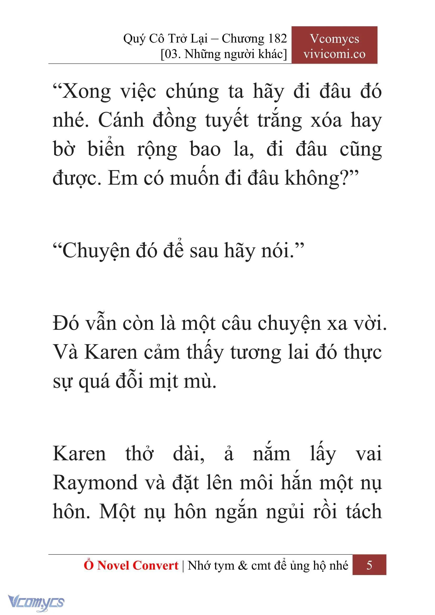 [Novel] Quý Cô Trở Lại Chapter  182 - 7