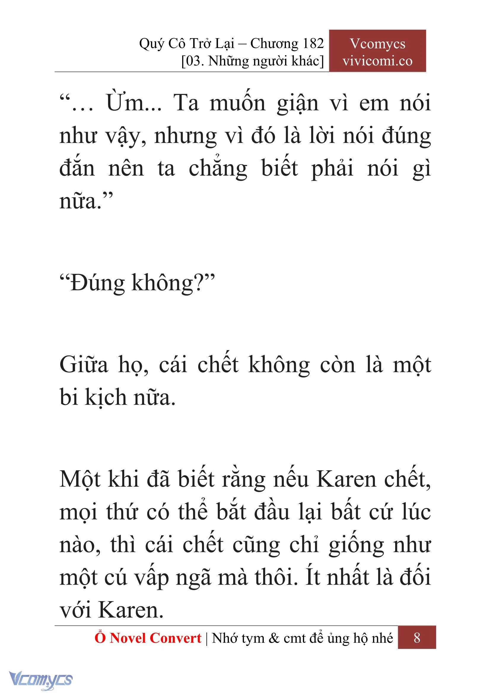 [Novel] Quý Cô Trở Lại Chapter  182 - 10