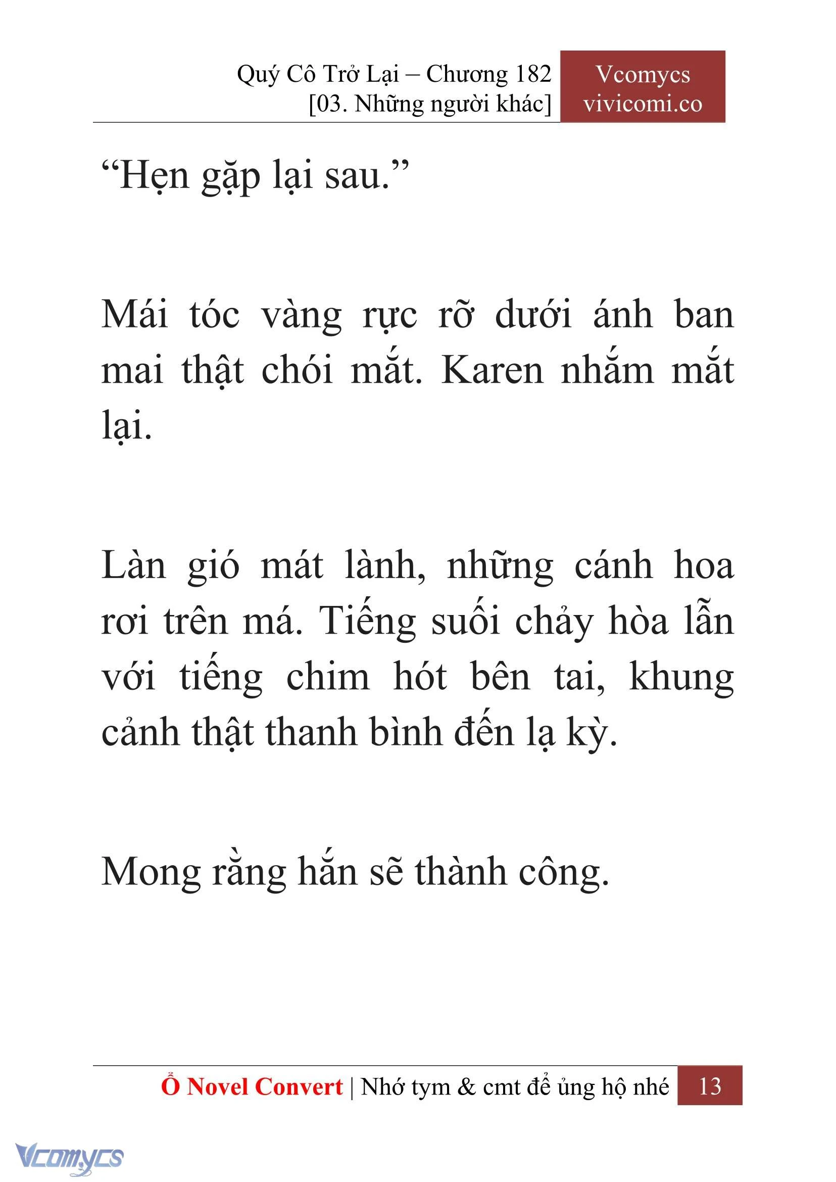 [Novel] Quý Cô Trở Lại Chapter  182 - 15