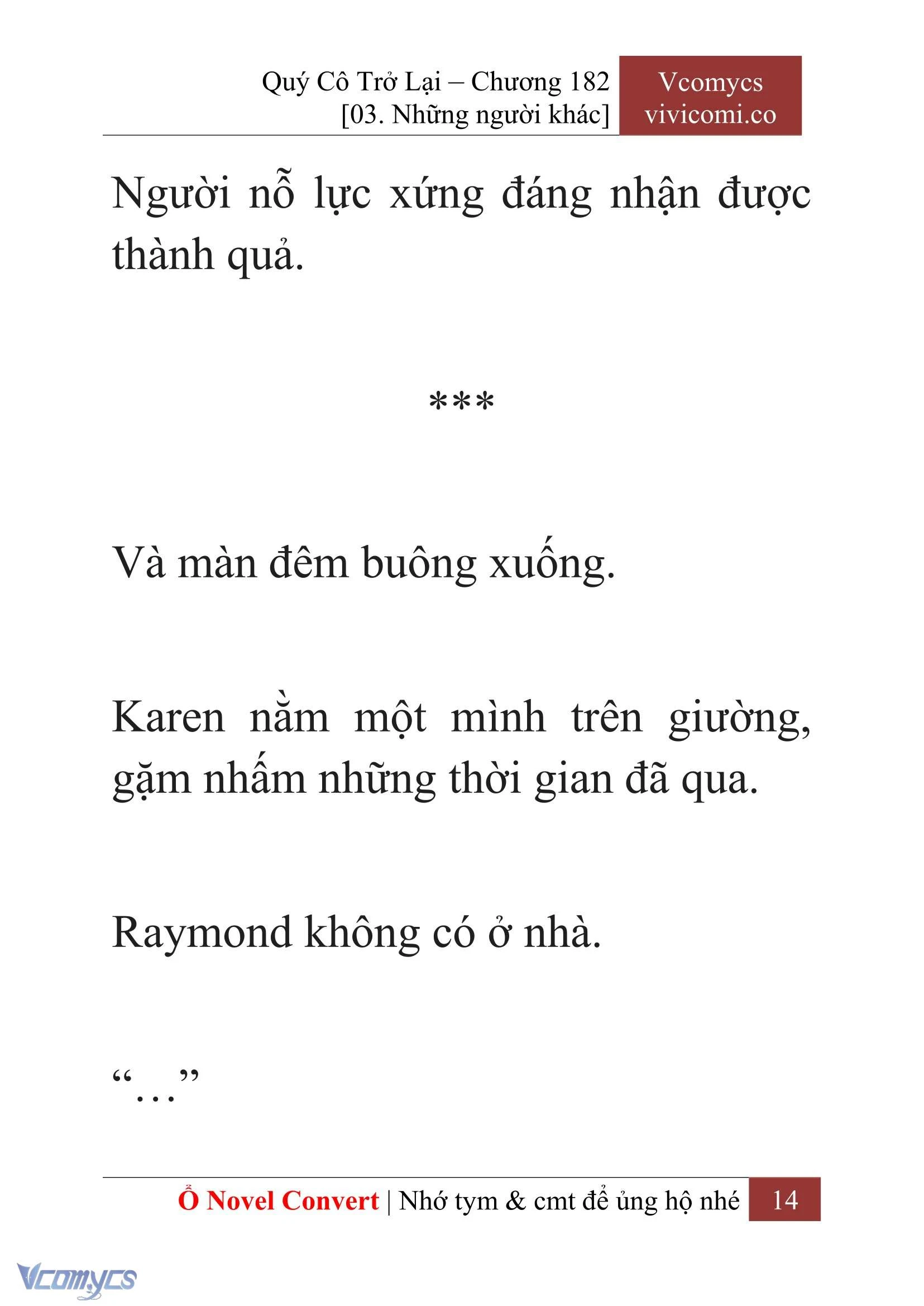 [Novel] Quý Cô Trở Lại Chapter  182 - 16