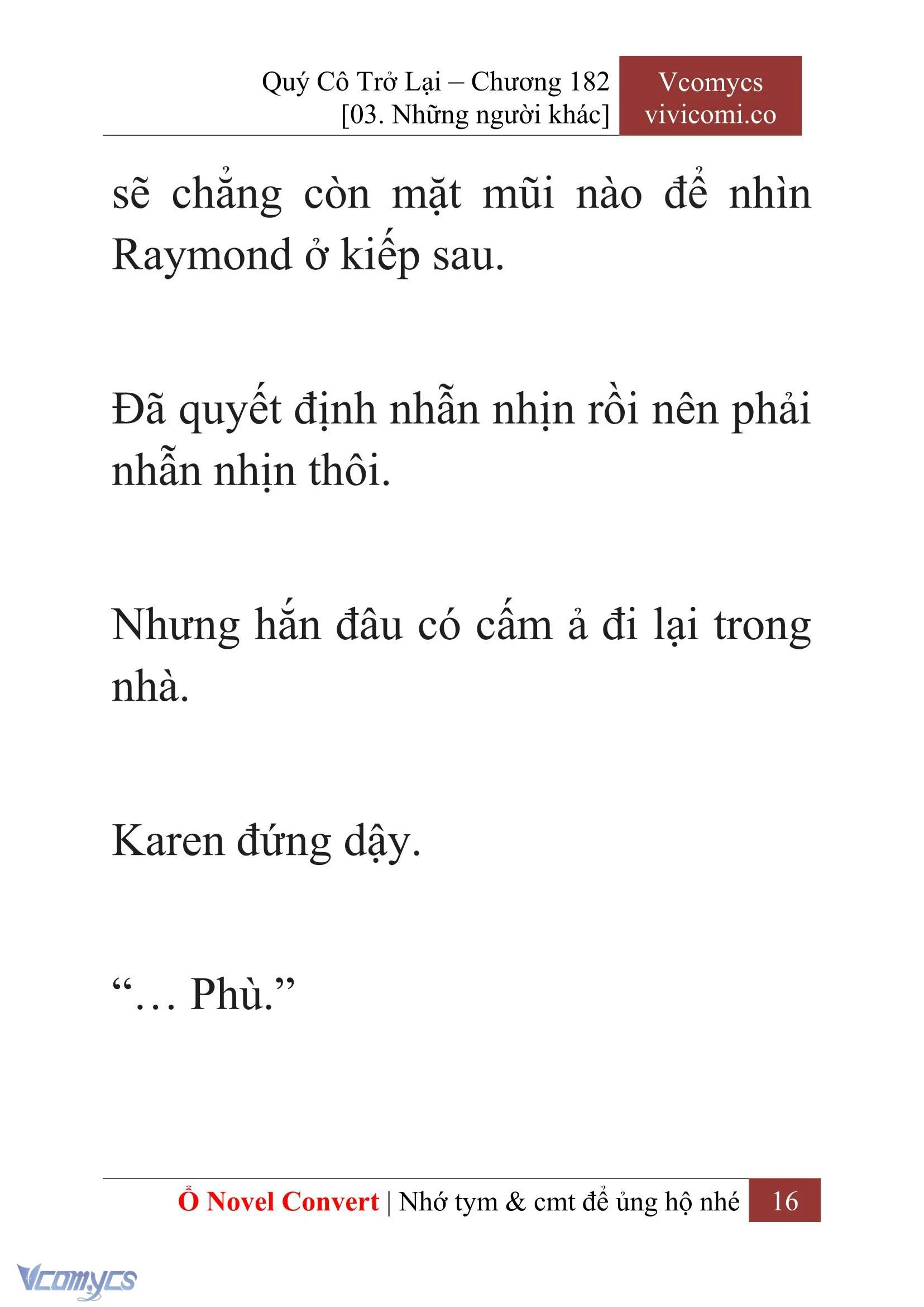 [Novel] Quý Cô Trở Lại Chapter  182 - 18