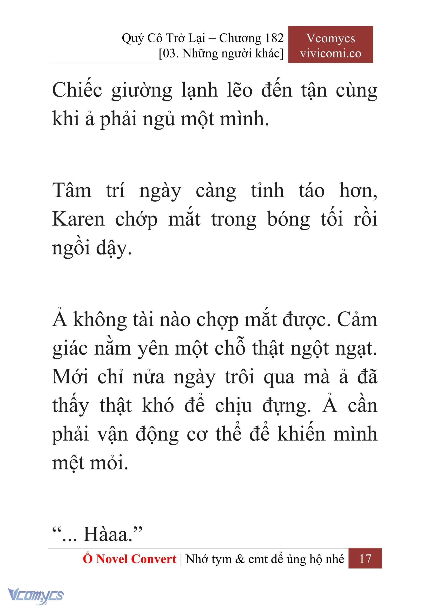 [Novel] Quý Cô Trở Lại Chapter  182 - 19
