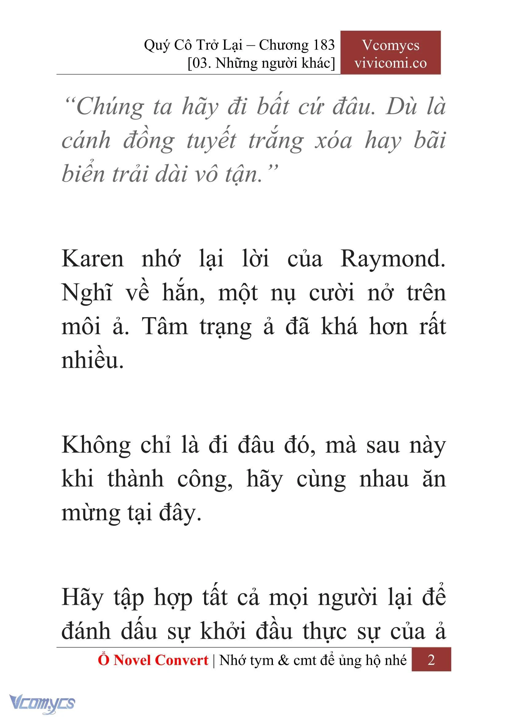 [Novel] Quý Cô Trở Lại Chapter  183 - 4